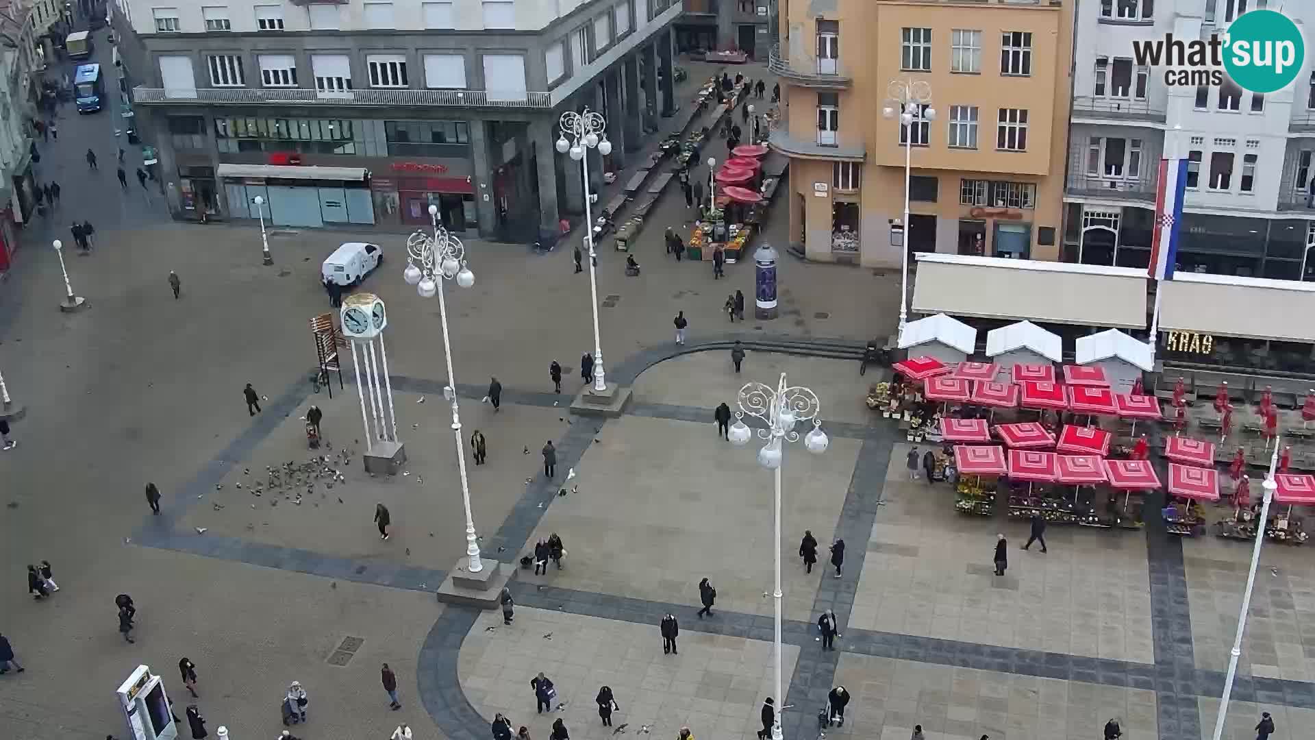 Ban Jelačić Platz  Live webcam Zagreb – Hotel Dubrovnik