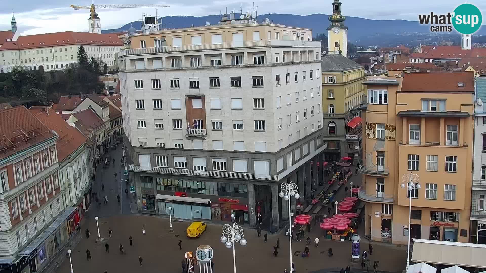 LIVE Webcam Zagreb Hotel Dubrovnik | Ban Jelačić square