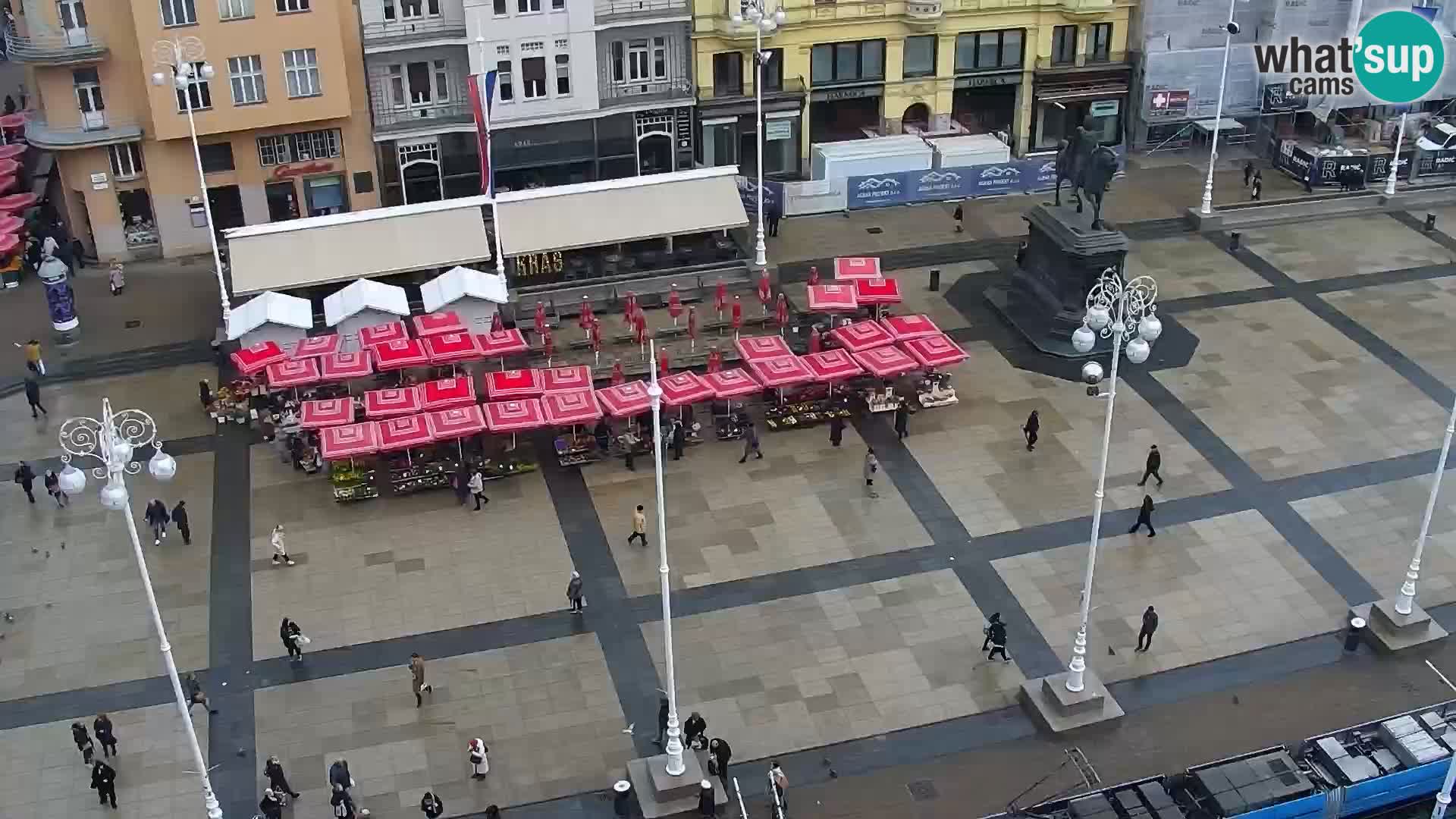 Piazza Ban Jelačić livecam Zagreb – Hotel Dubrovnik