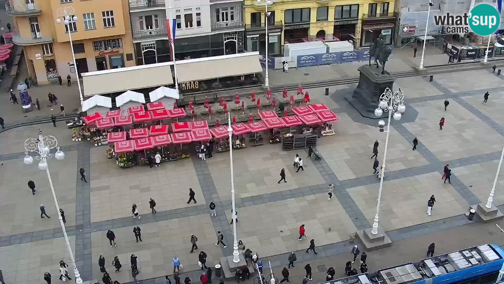 LIVE Webcam Zagreb Hotel Dubrovnik | Ban Jelačić square