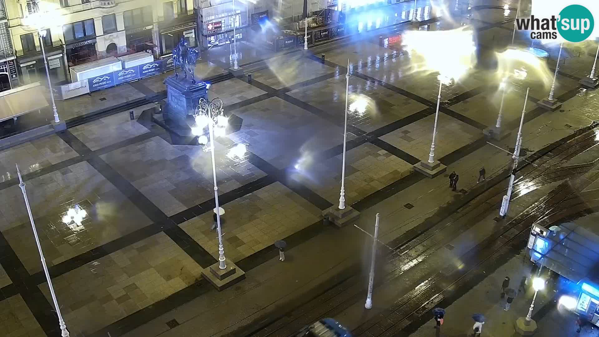 Trg Bana Jelačića v živo Zagreb – Hotel Dubrovnik