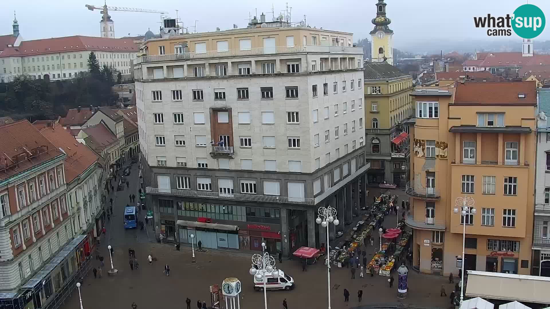 LIVE Webcam Zagreb Hotel Dubrovnik | Ban Jelačić square