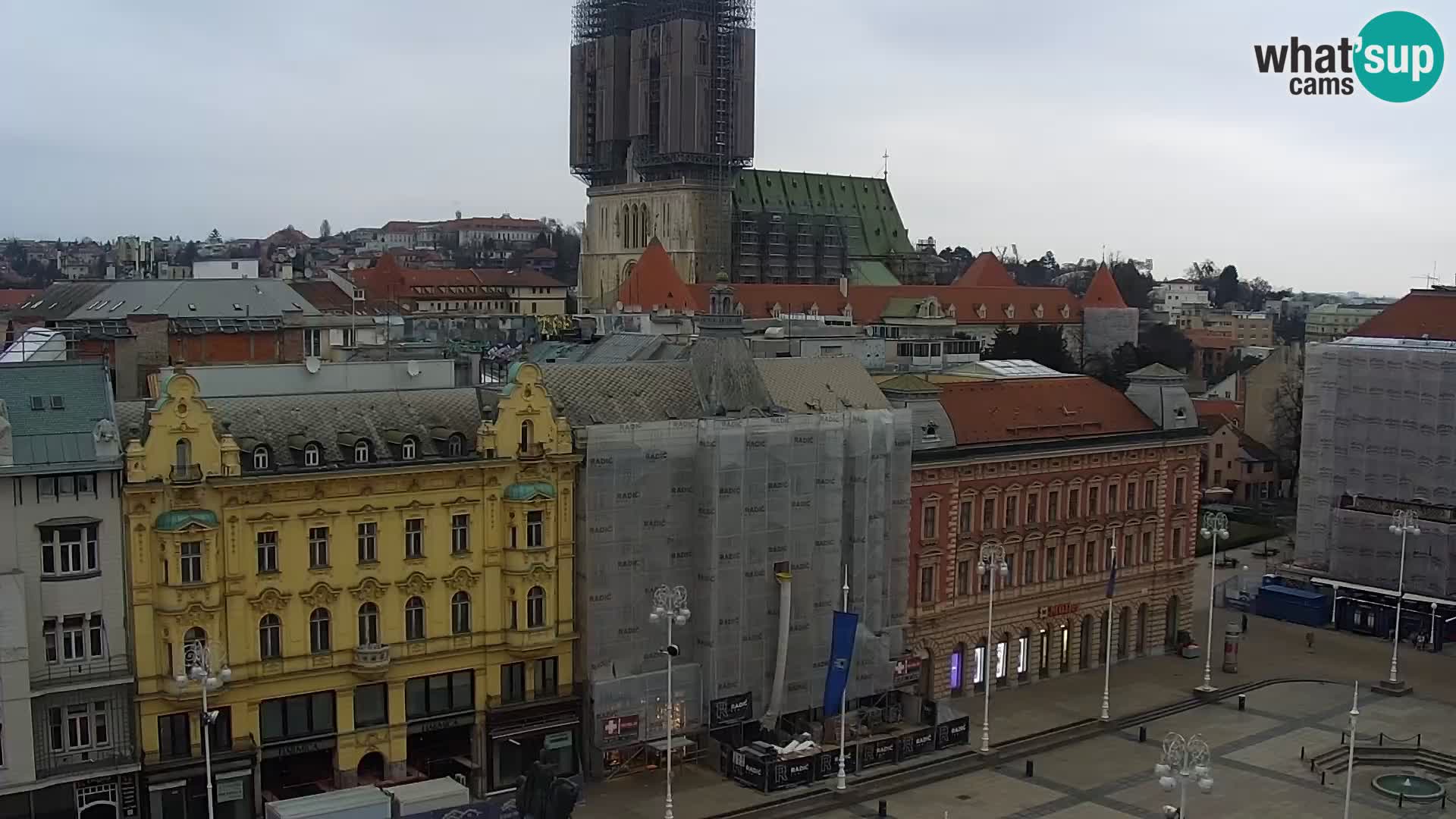 Plaza Ban Jelačić camera en vivo Zagreb – Hotel Dubrovnik