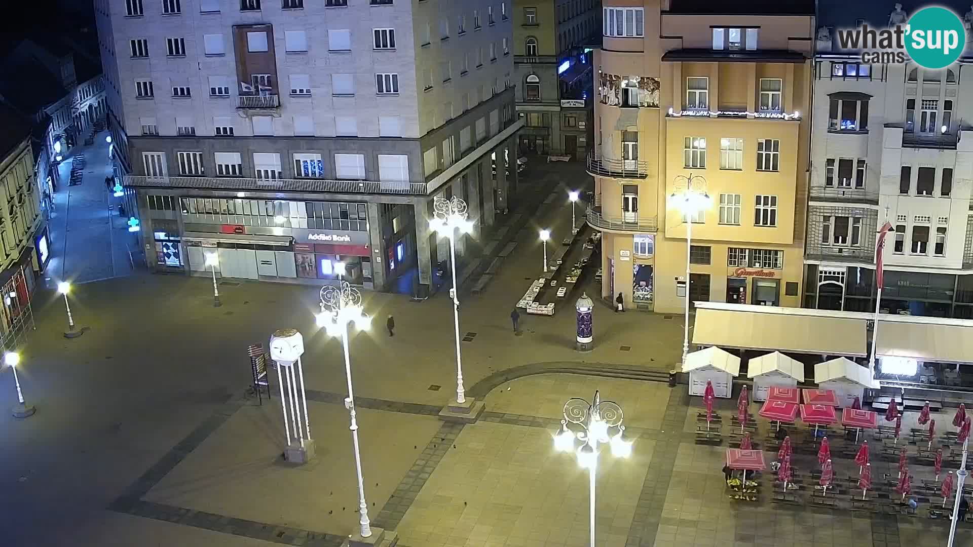 Plaza Ban Jelačić camera en vivo Zagreb – Hotel Dubrovnik