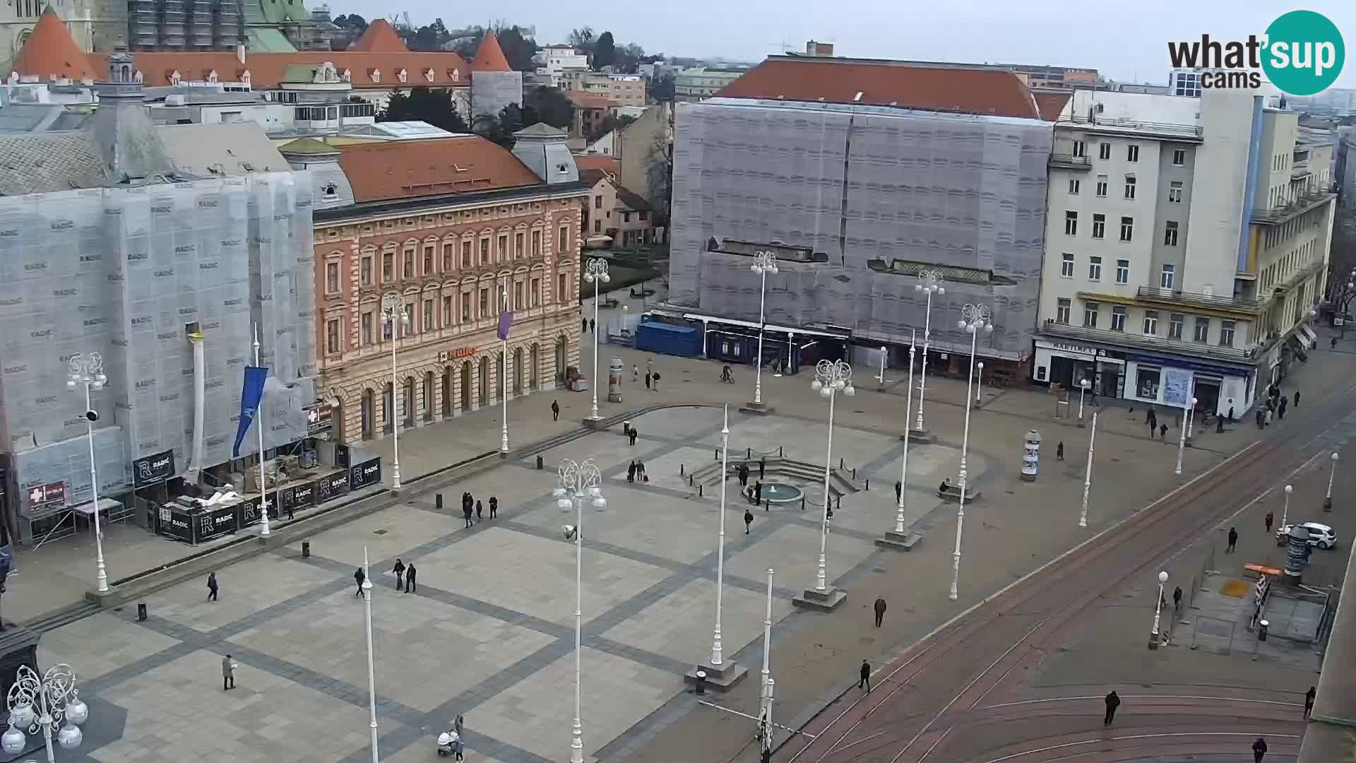 LIVE Webcam Zagreb Hotel Dubrovnik | Ban Jelačić square