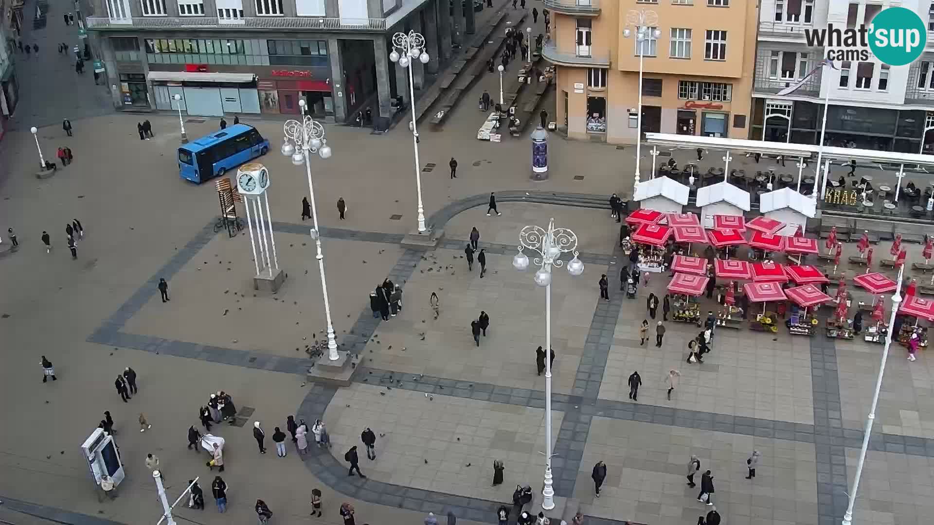 LIVE Webcam Zagreb Hotel Dubrovnik | Ban Jelačić square