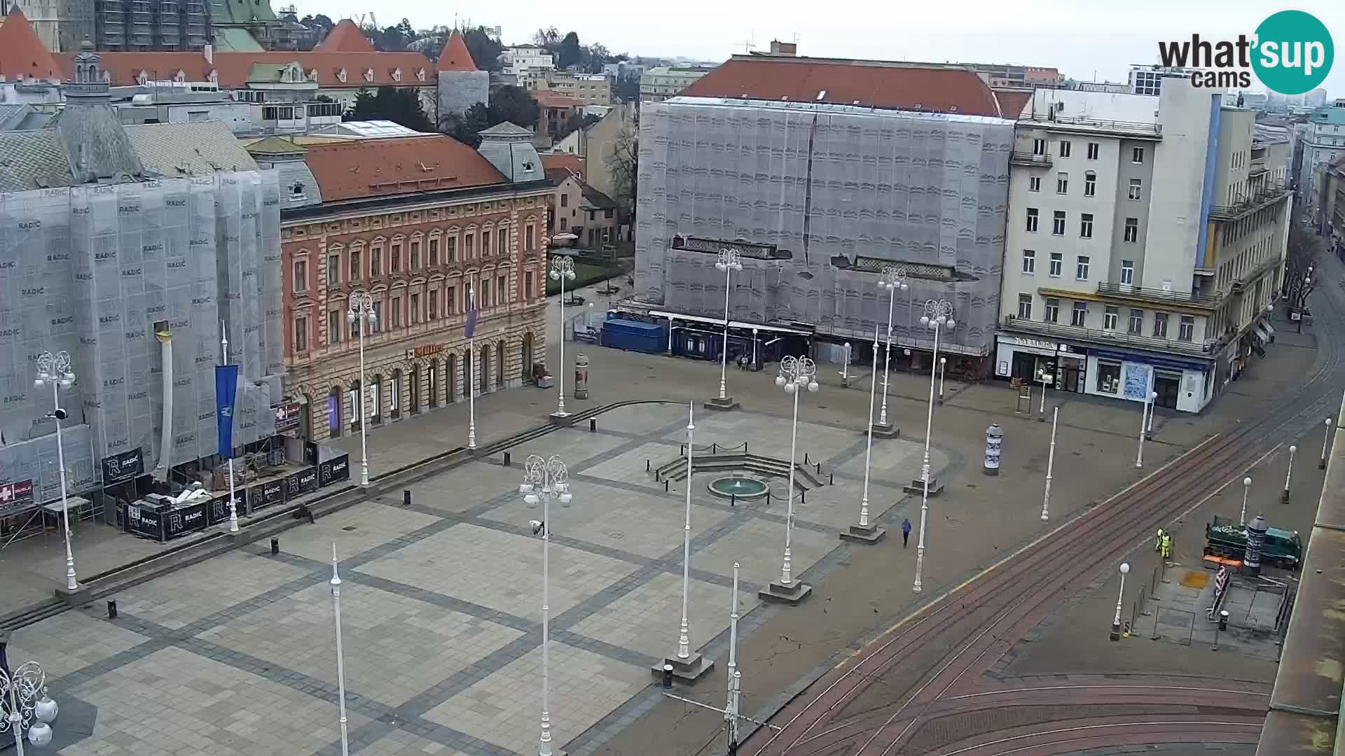 Piazza Ban Jelačić livecam Zagreb – Hotel Dubrovnik