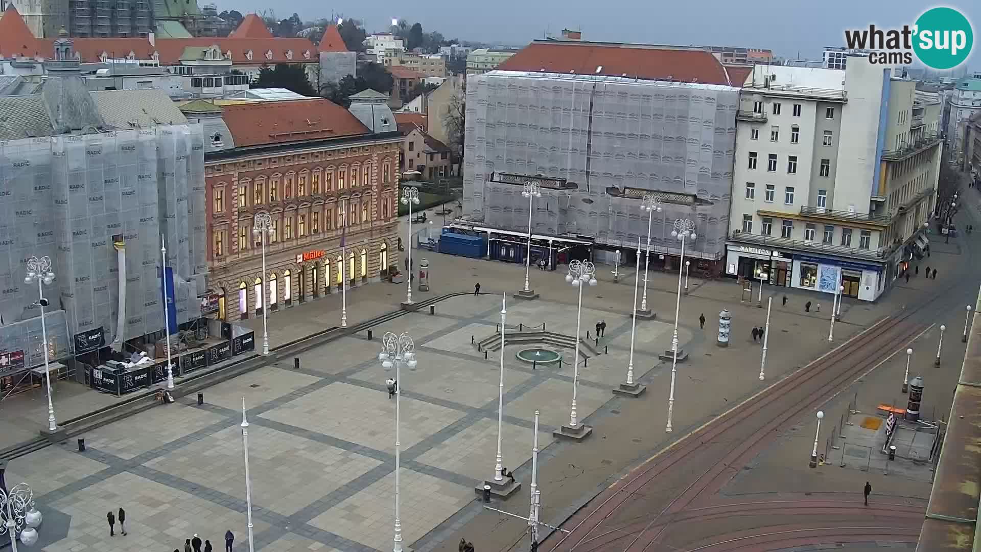 LIVE Webcam Zagreb Hotel Dubrovnik | Ban Jelačić square