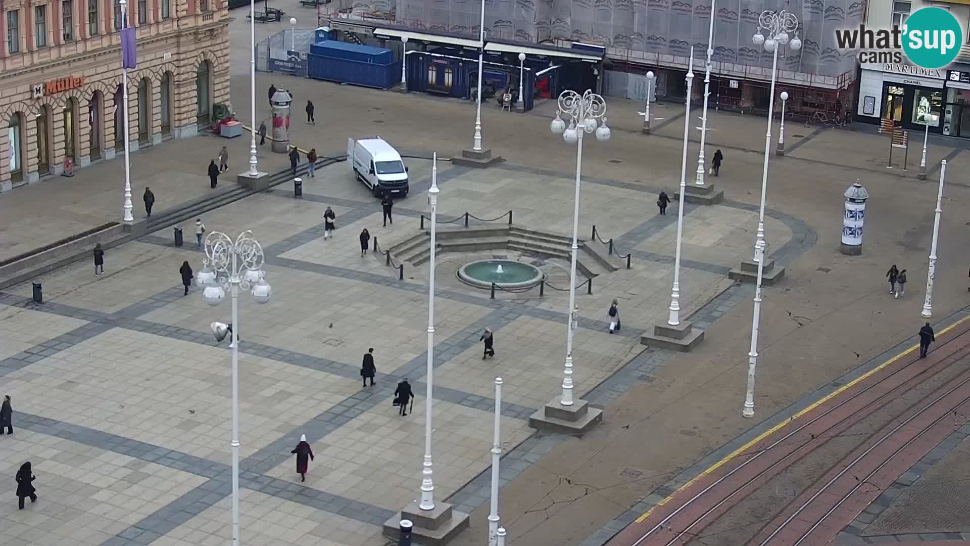 Plaza Ban Jelačić camera en vivo Zagreb – Hotel Dubrovnik