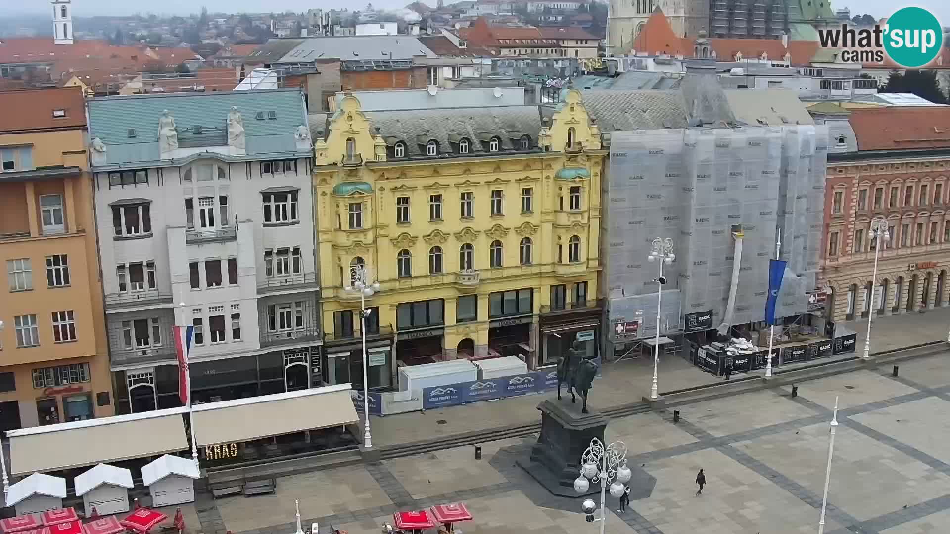 Trg Bana Jelačića web kamera Zagreb – Hotel Dubrovnik