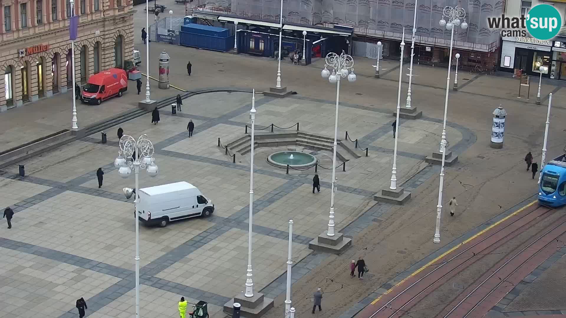 Plaza Ban Jelačić camera en vivo Zagreb – Hotel Dubrovnik