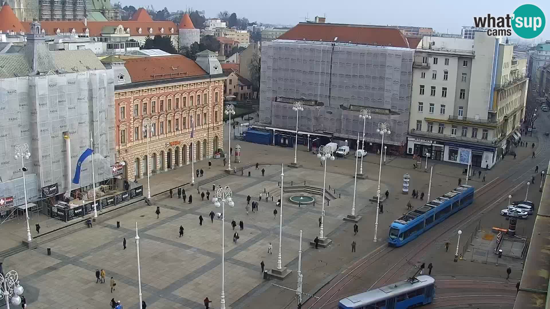 Plaza Ban Jelačić camera en vivo Zagreb – Hotel Dubrovnik