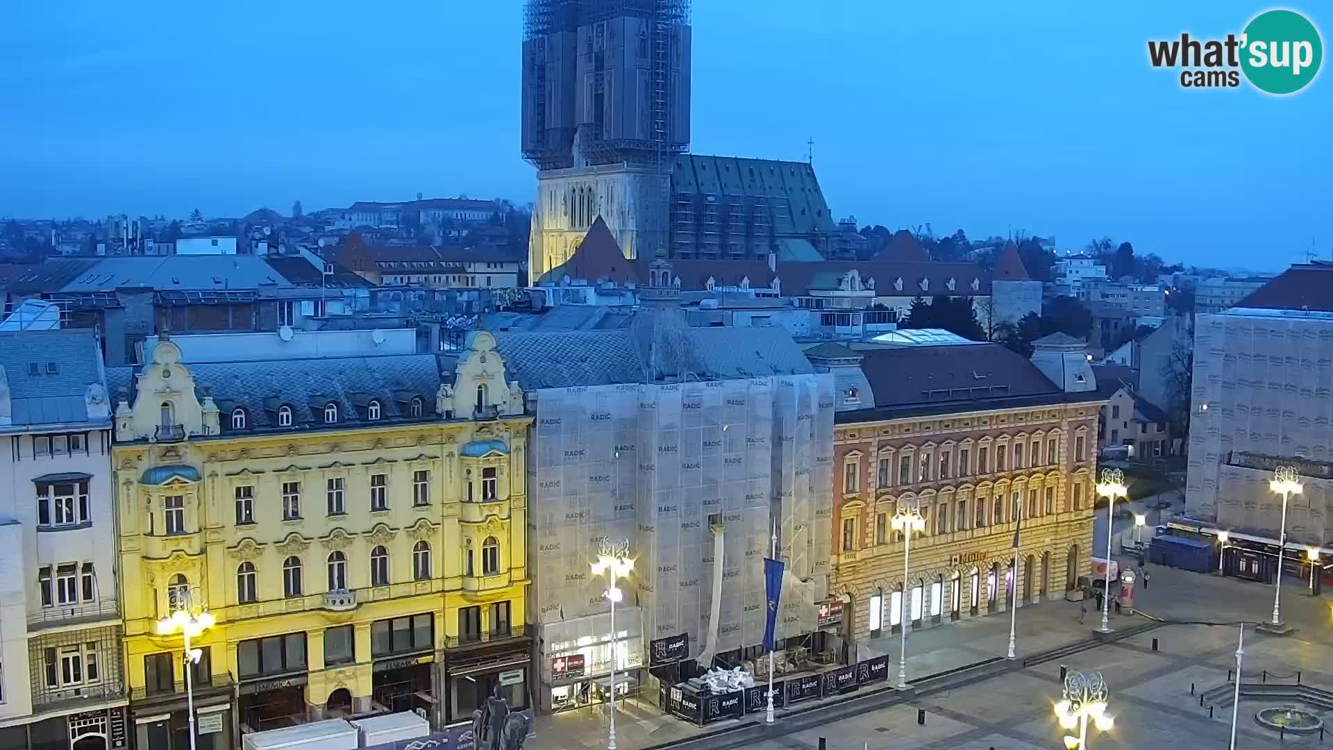 LIVE Webcam Zagreb Hotel Dubrovnik | Ban Jelačić square