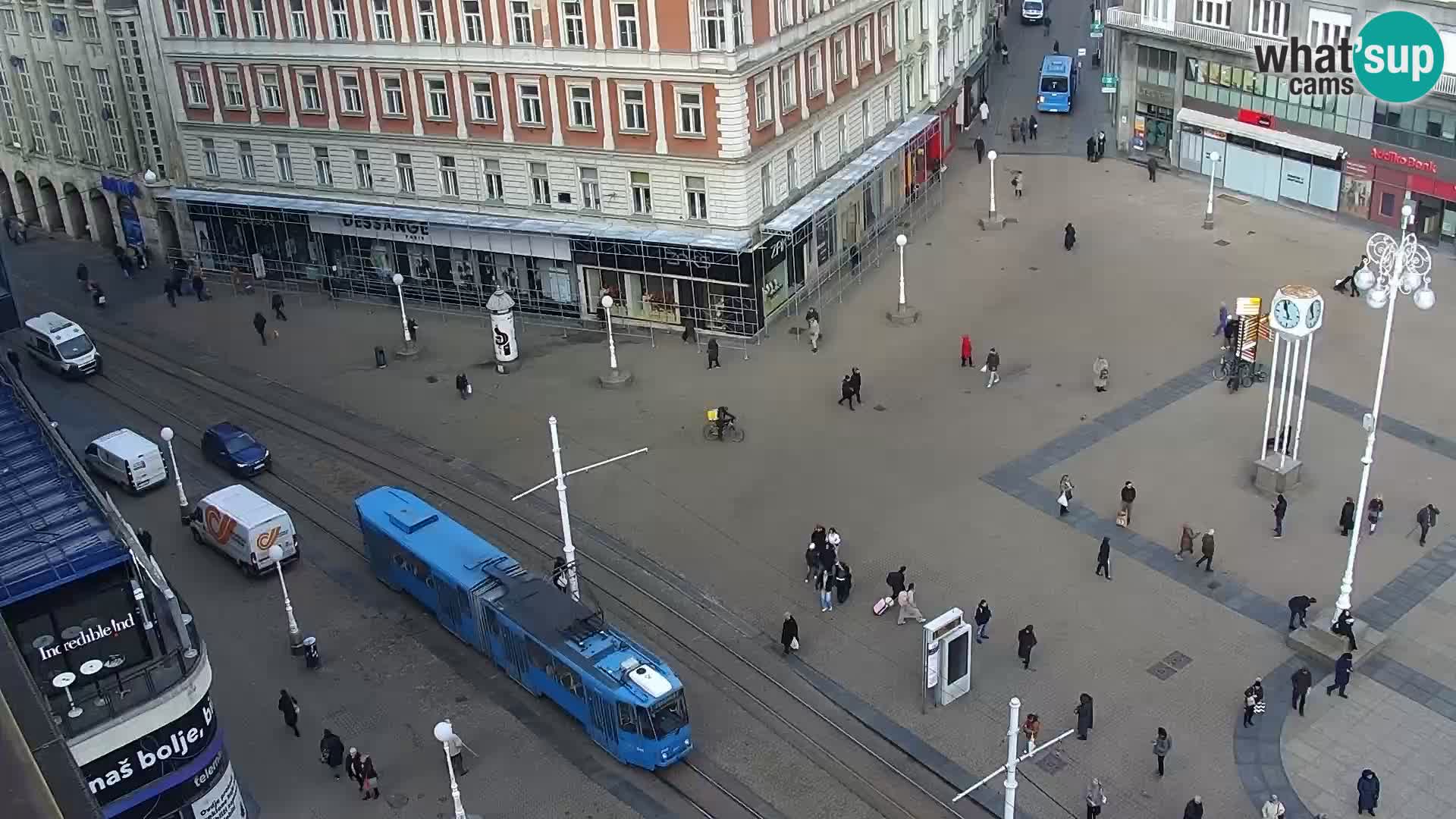 Plaza Ban Jelačić camera en vivo Zagreb – Hotel Dubrovnik