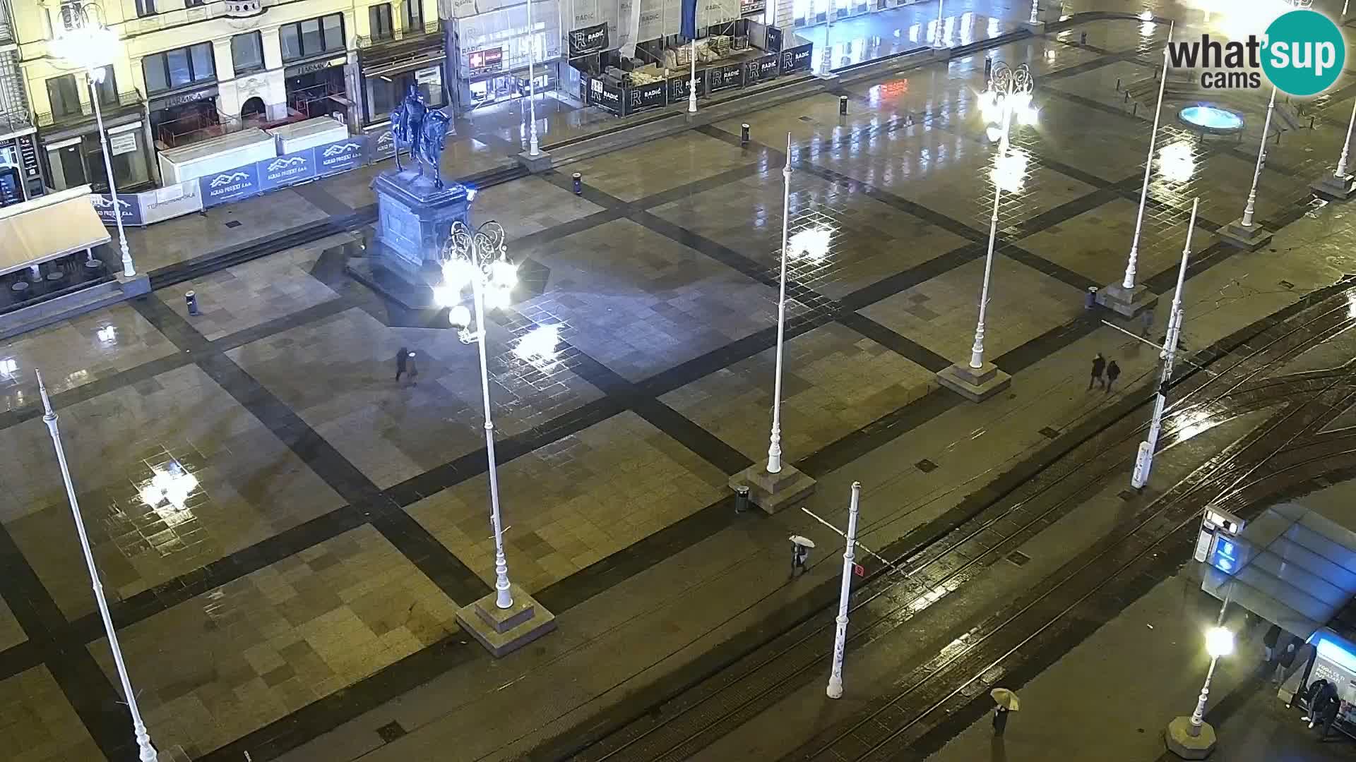 Trg Bana Jelačića v živo Zagreb – Hotel Dubrovnik