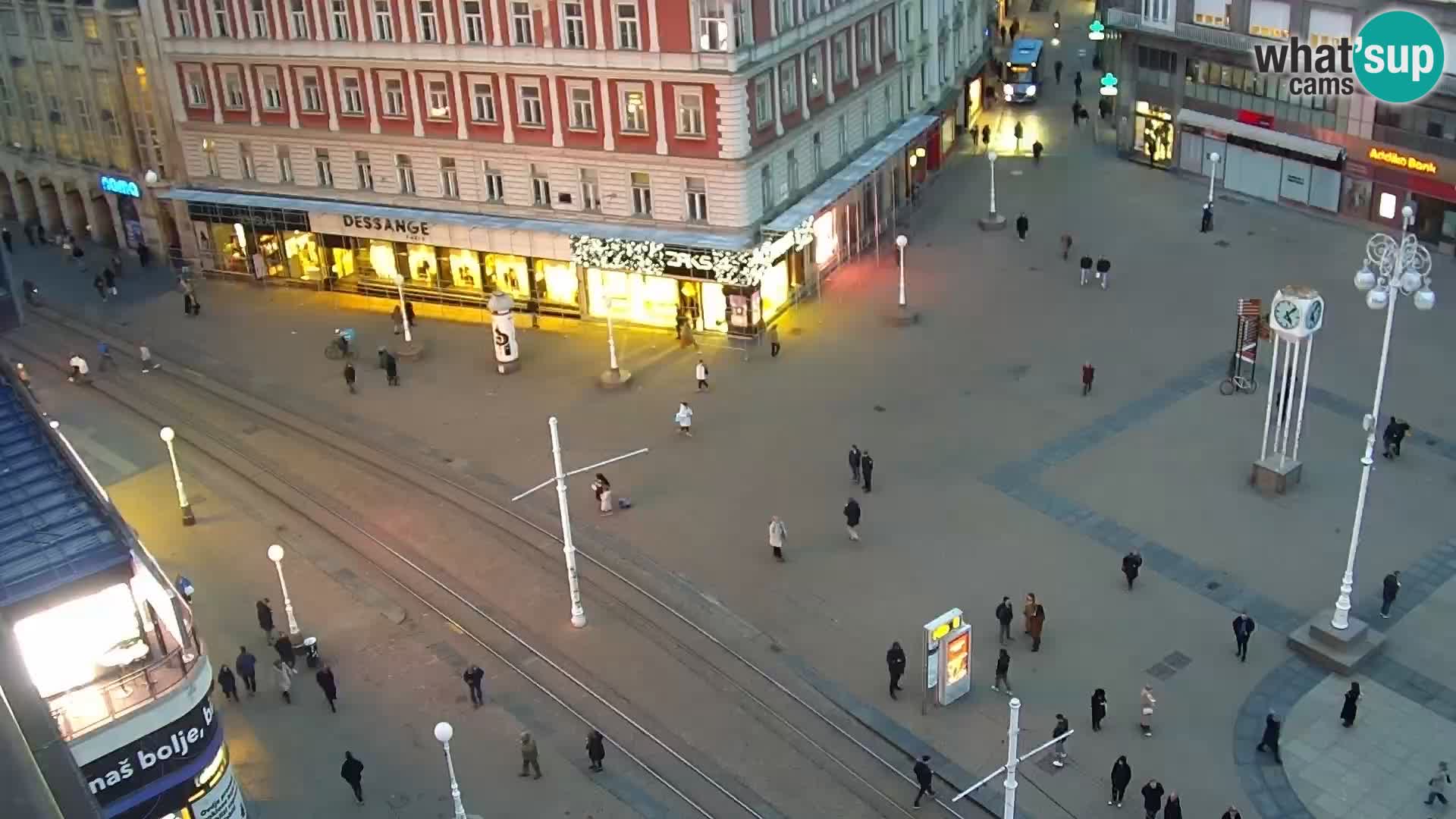 Plaza Ban Jelačić camera en vivo Zagreb – Hotel Dubrovnik