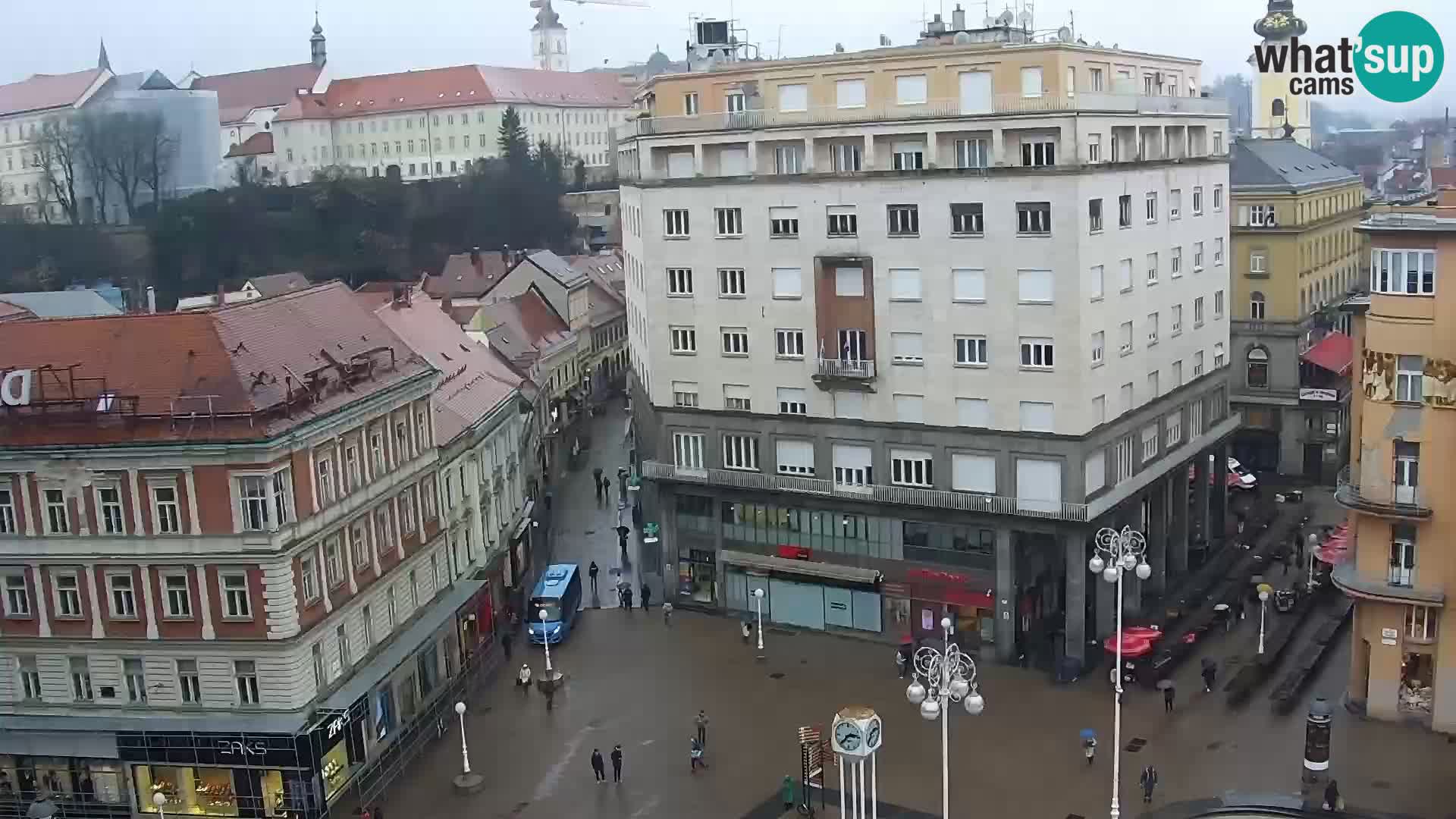 Plaza Ban Jelačić camera en vivo Zagreb – Hotel Dubrovnik