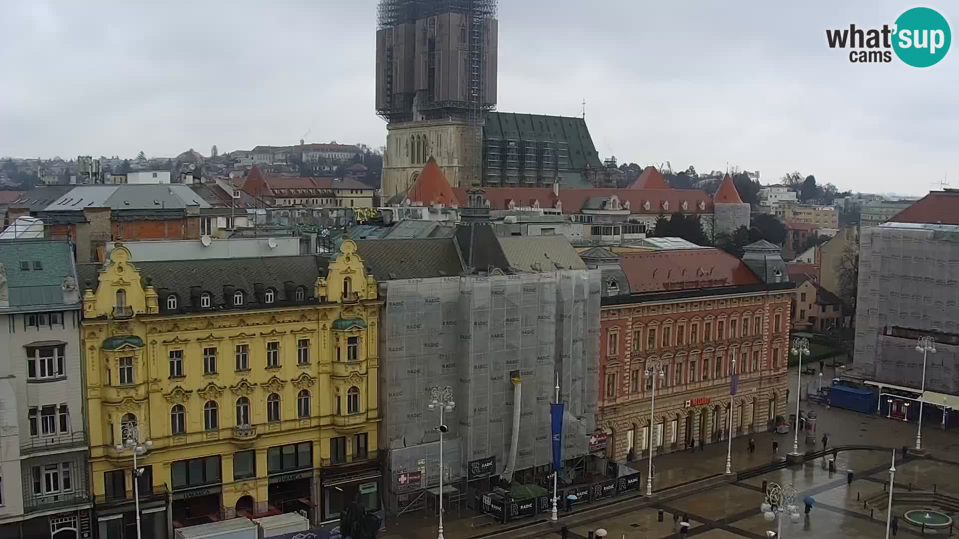 Plaza Ban Jelačić camera en vivo Zagreb – Hotel Dubrovnik