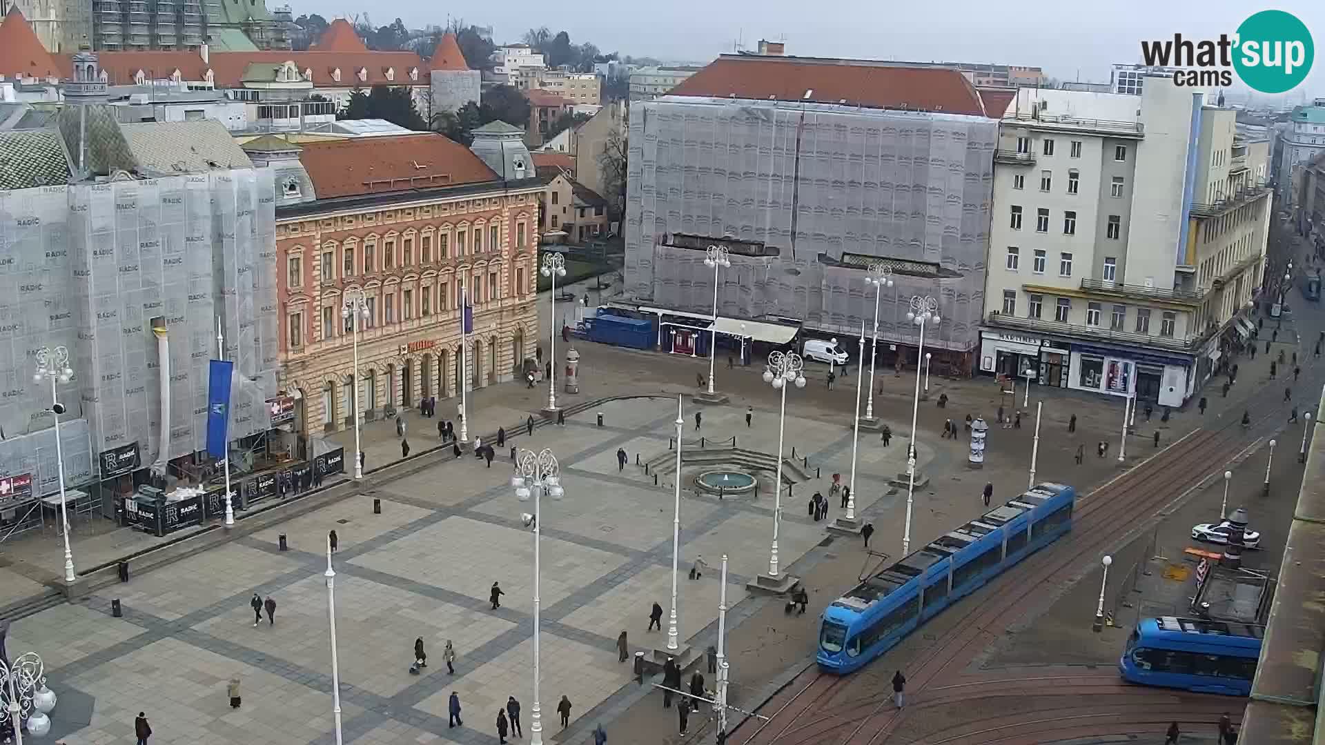 Plaza Ban Jelačić camera en vivo Zagreb – Hotel Dubrovnik