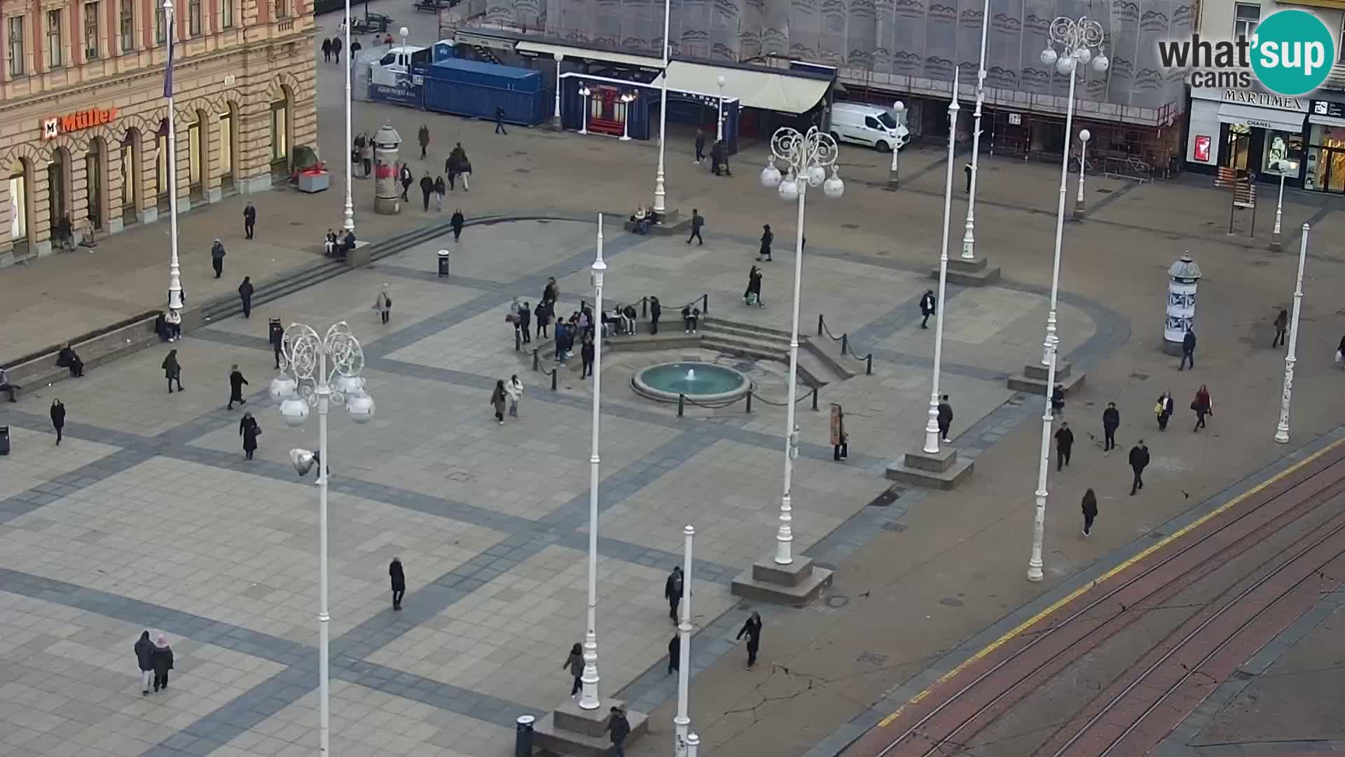 LIVE Webcam Zagreb Hotel Dubrovnik | Ban Jelačić square