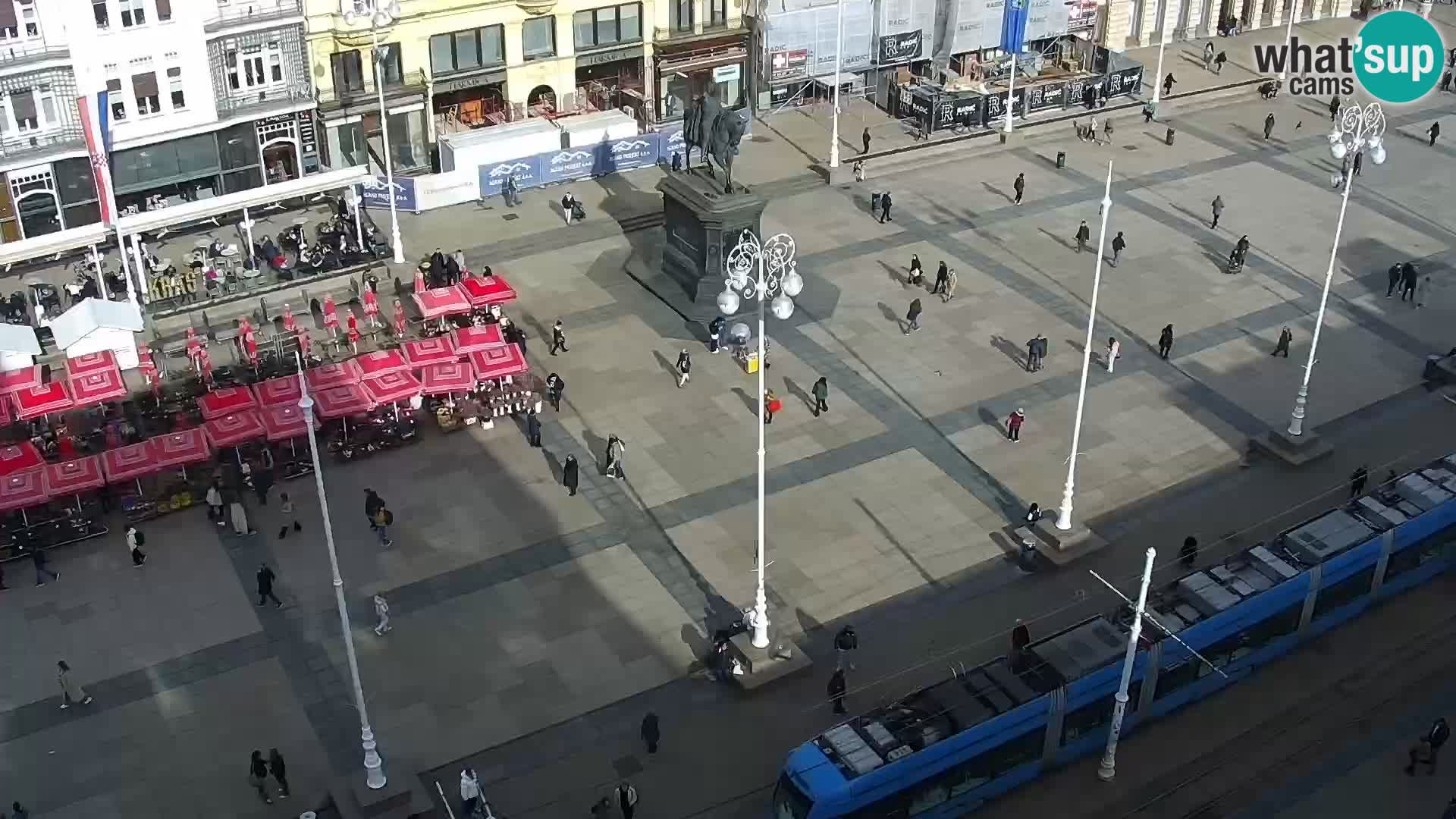 Kamera v živo Zagreb – Trg Bana Jelačića
