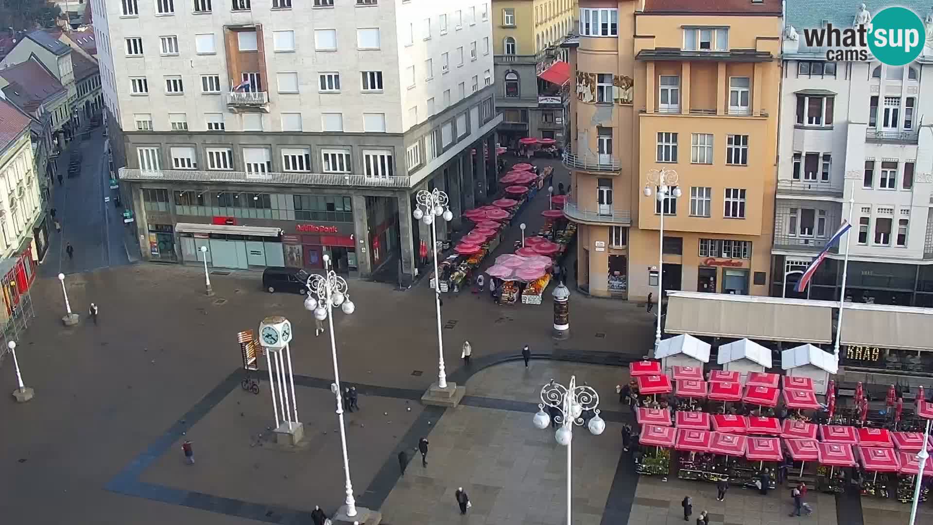 Trg Bana Jelačića web kamera Zagreb – Hotel Dubrovnik