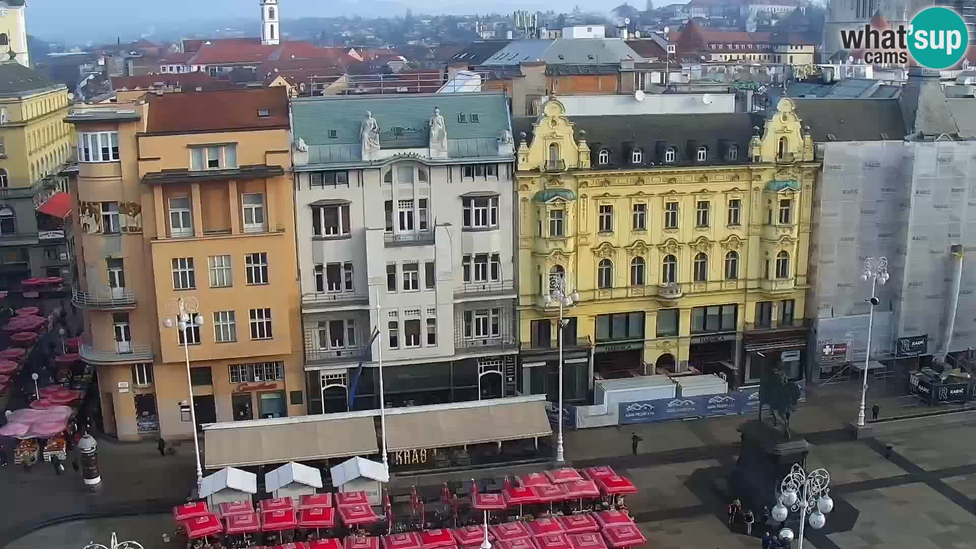 Trg Bana Jelačića web kamera Zagreb – Hotel Dubrovnik