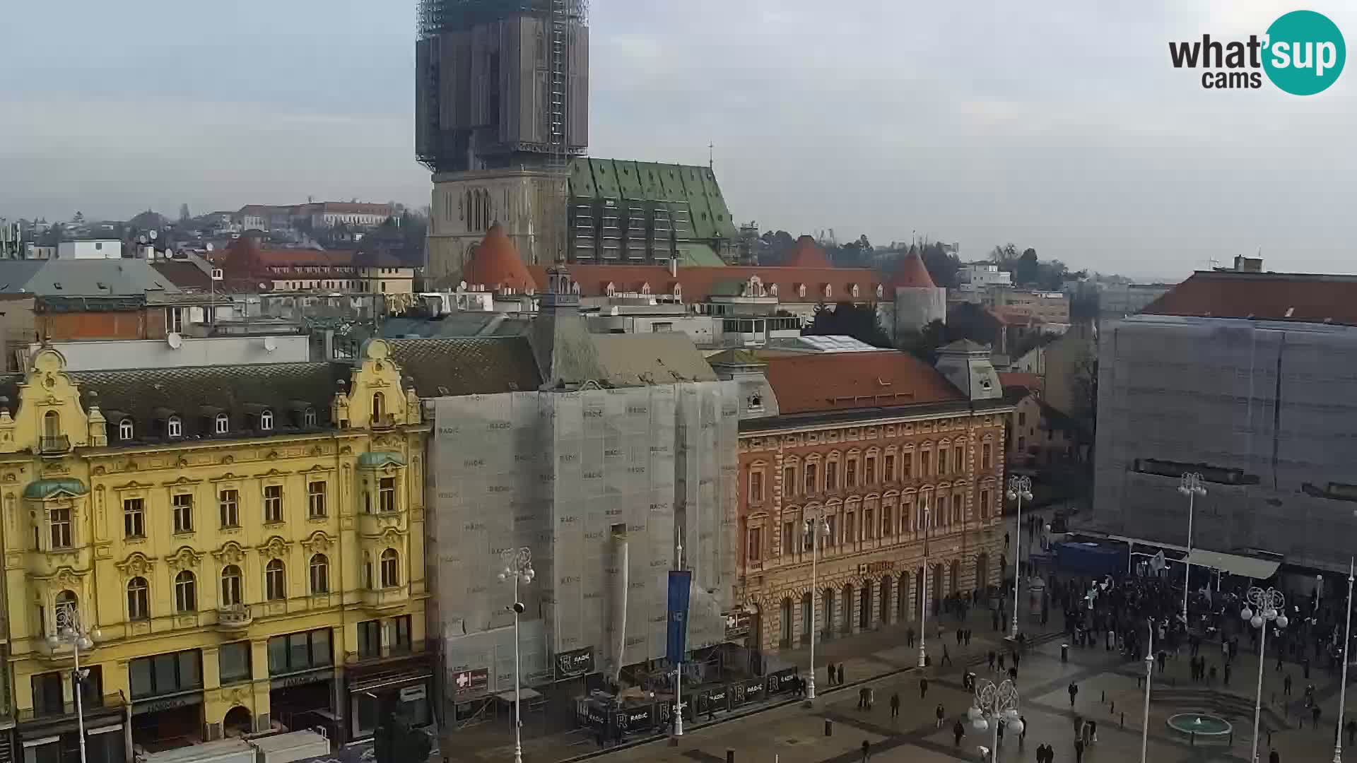 LIVE Webcam Zagreb Hotel Dubrovnik | Ban Jelačić square