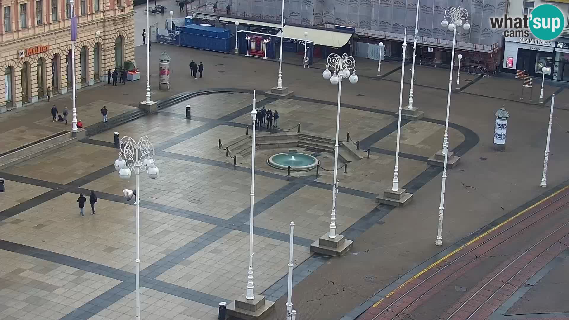 Plaza Ban Jelačić camera en vivo Zagreb – Hotel Dubrovnik