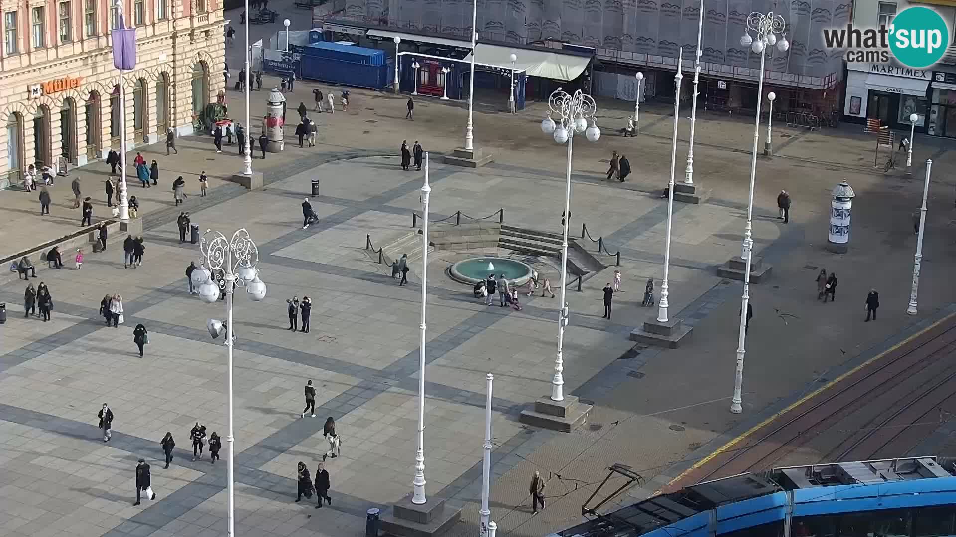 LIVE Webcam Zagreb Hotel Dubrovnik | Ban Jelačić square