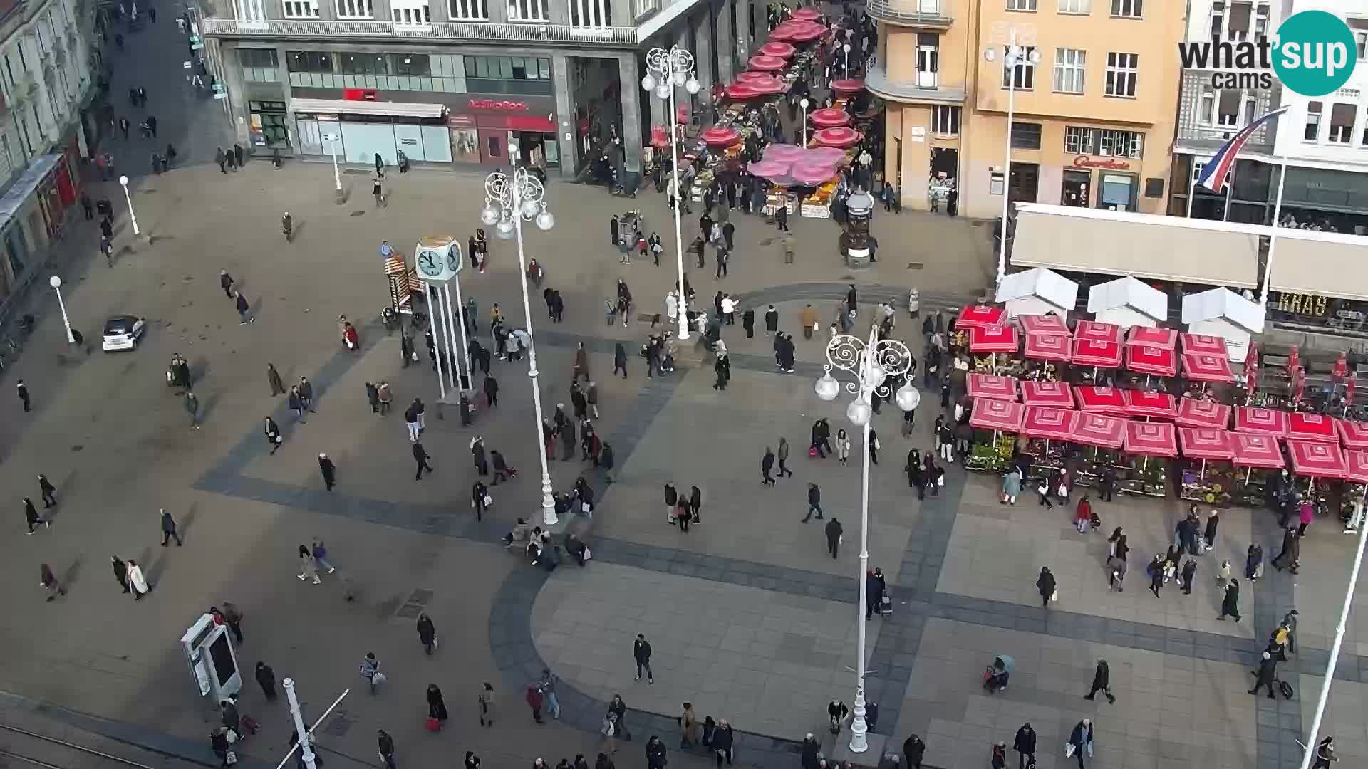 Trg Bana Jelačića web kamera Zagreb – Hotel Dubrovnik