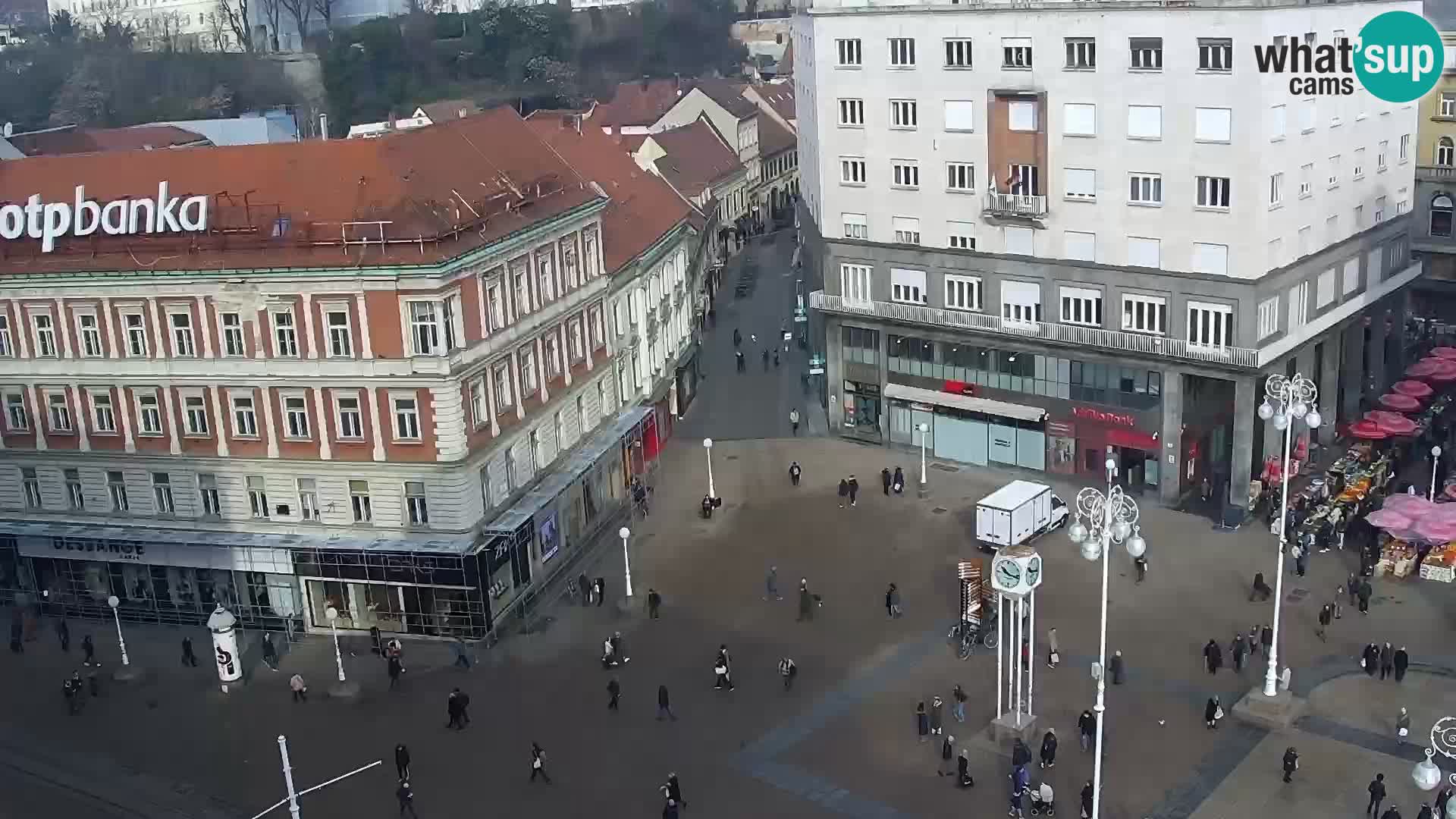Trg Bana Jelačića v živo Zagreb – Hotel Dubrovnik