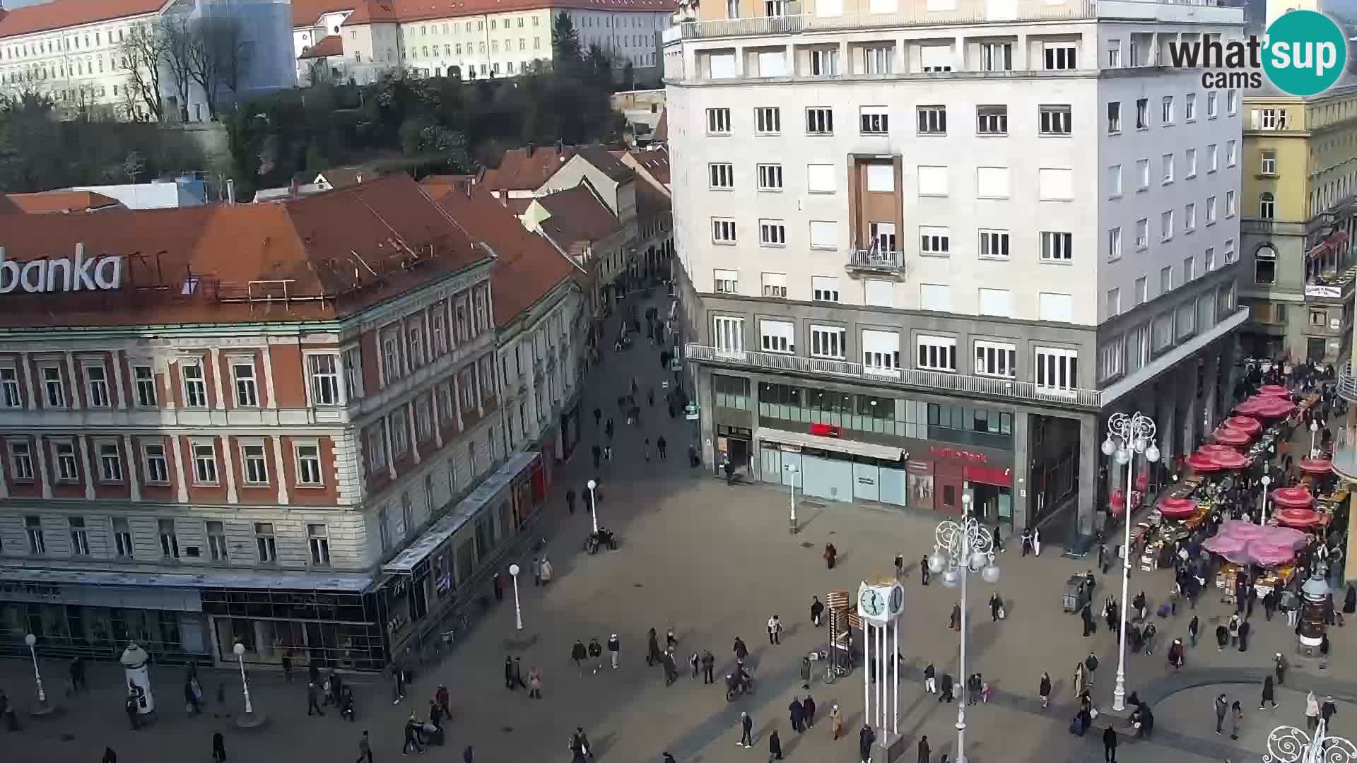 Piazza Ban Jelačić livecam Zagreb – Hotel Dubrovnik