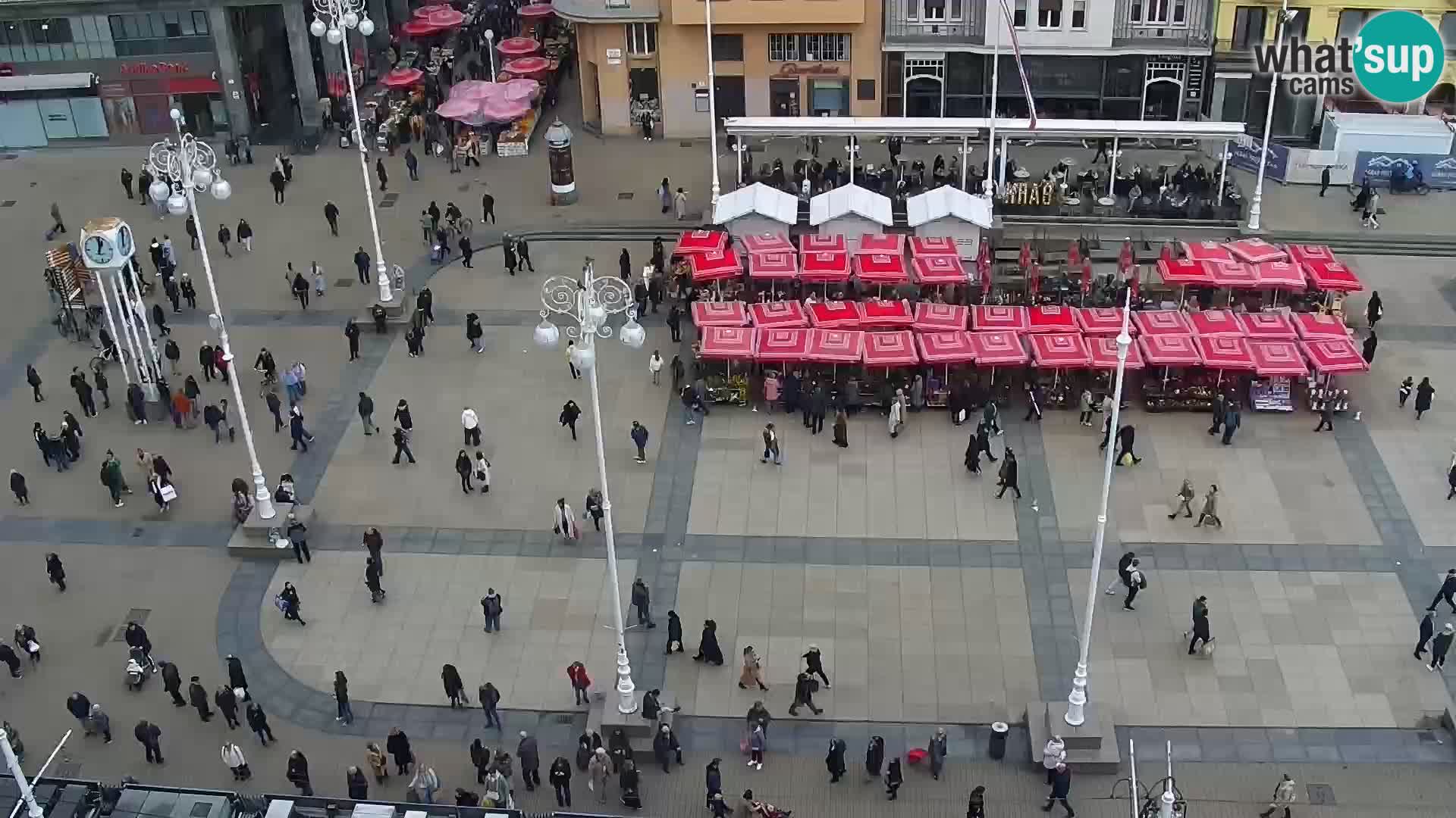 Piazza Ban Jelačić livecam Zagreb – Hotel Dubrovnik