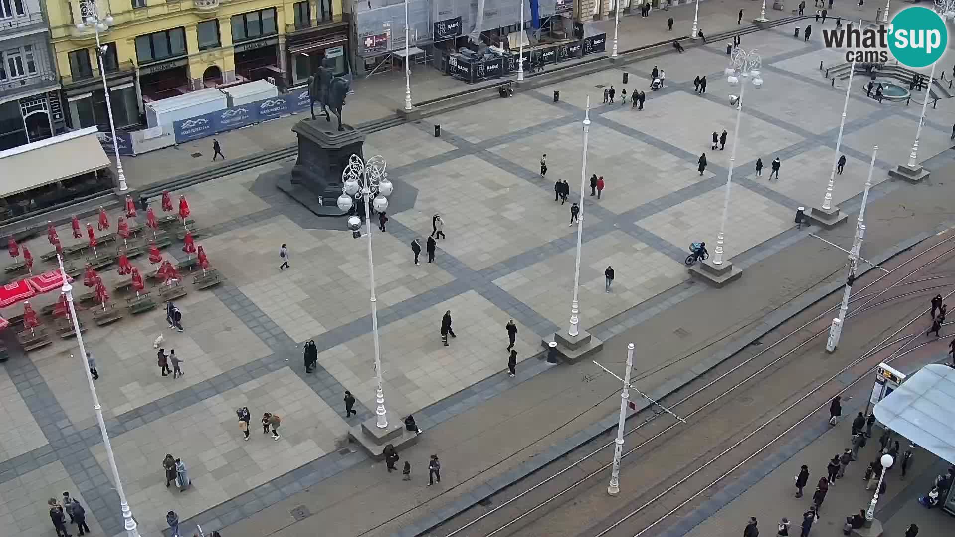 Plaza Ban Jelačić camera en vivo Zagreb – Hotel Dubrovnik