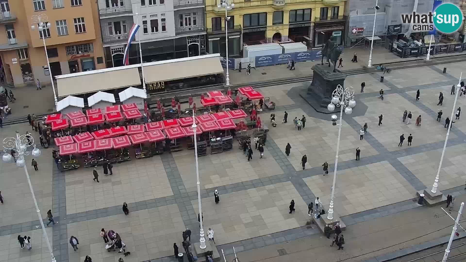 Trg Bana Jelačića web kamera Zagreb – Hotel Dubrovnik