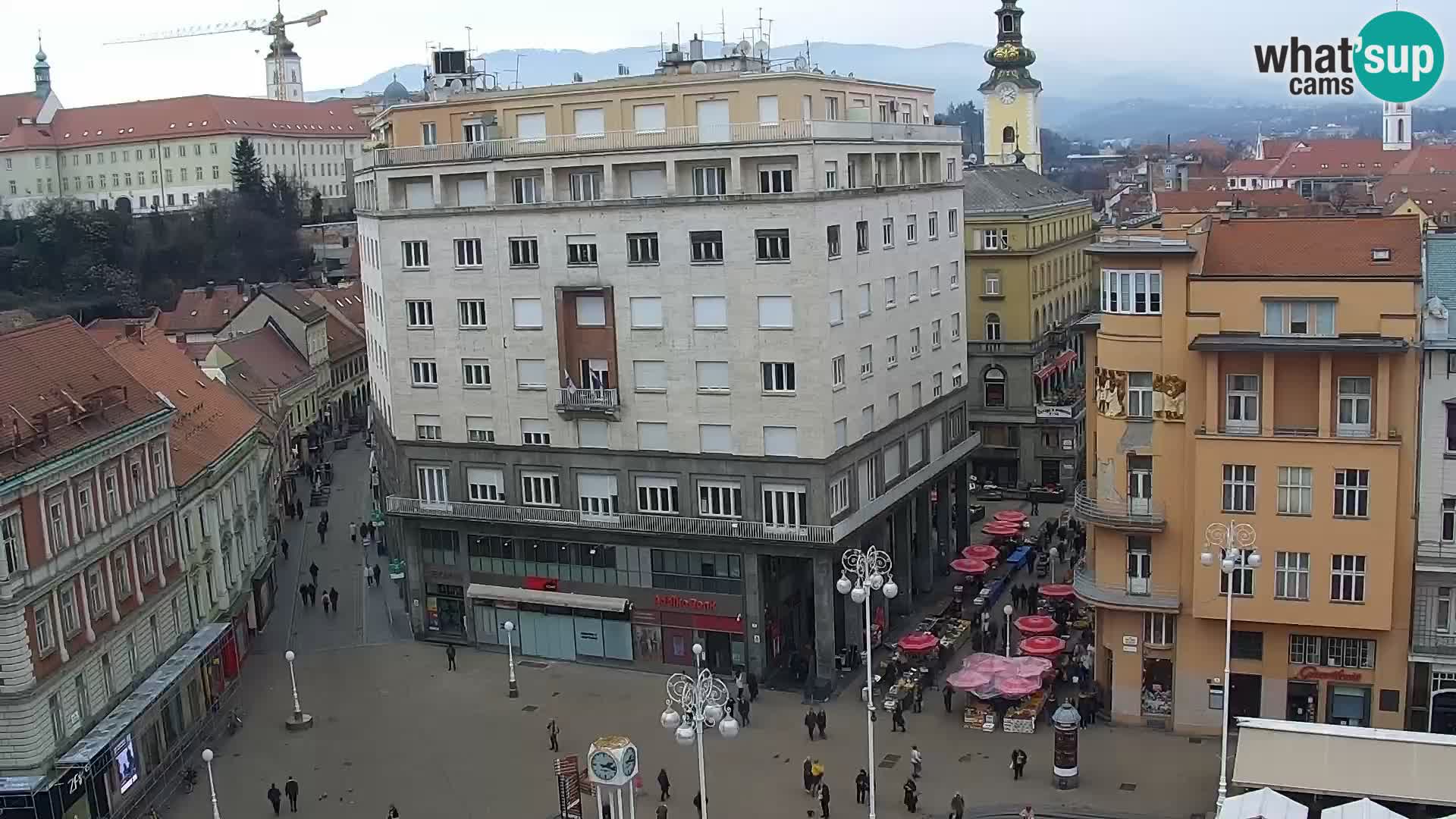 Piazza Ban Jelačić livecam Zagreb – Hotel Dubrovnik