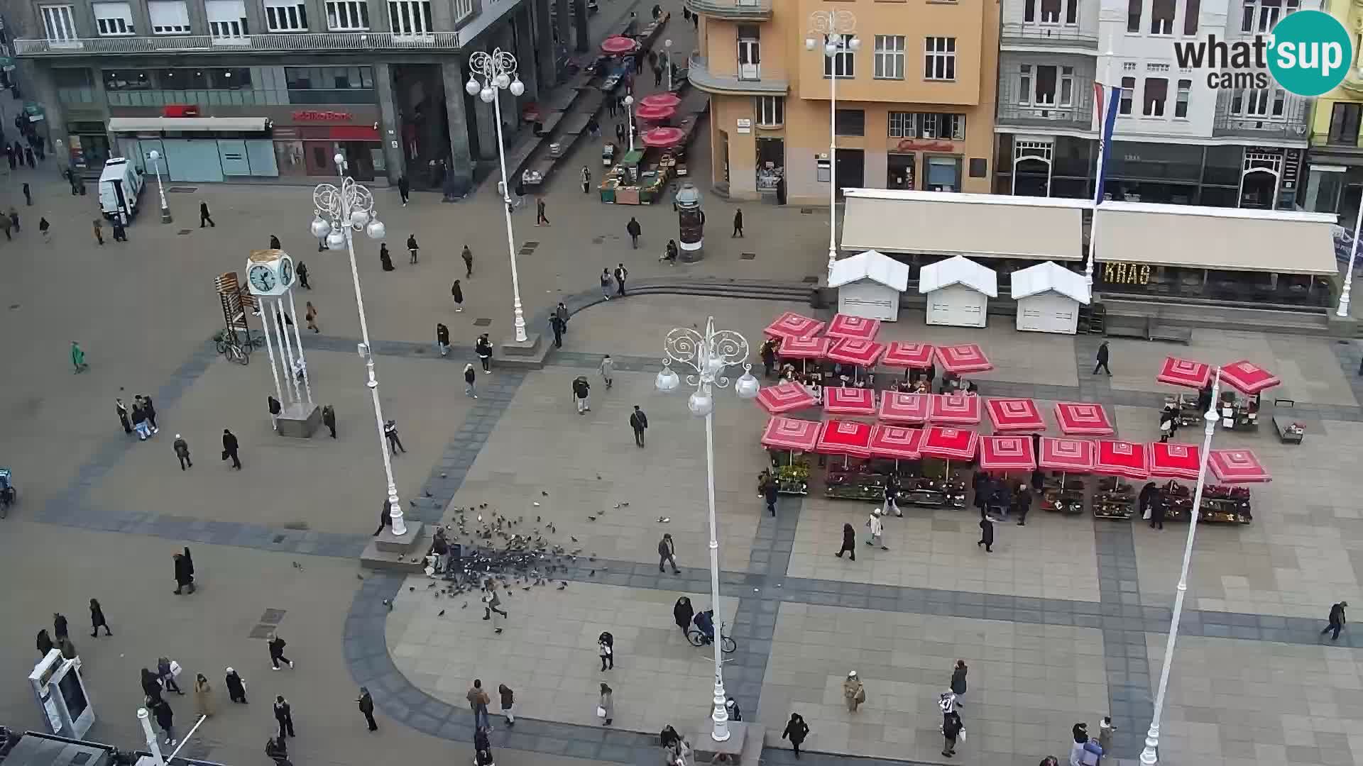 LIVE Webcam Zagreb Hotel Dubrovnik | Ban Jelačić square