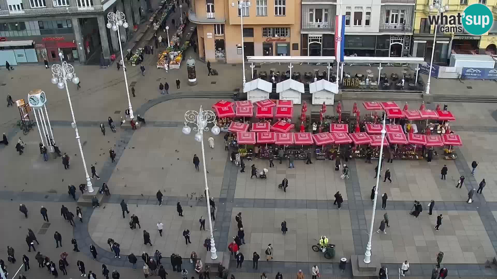 Trg Bana Jelačića v živo Zagreb – Hotel Dubrovnik