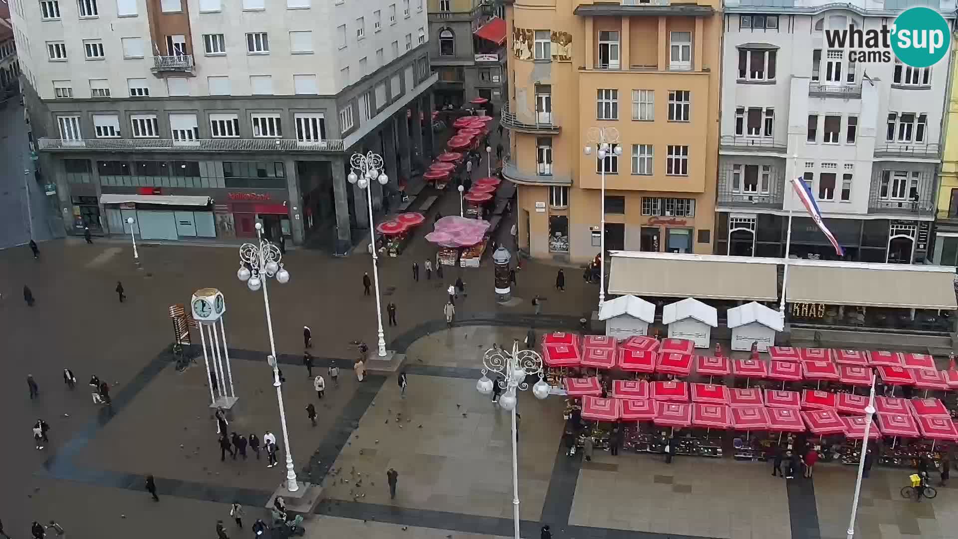 Ban Jelačić Platz  Live webcam Zagreb – Hotel Dubrovnik