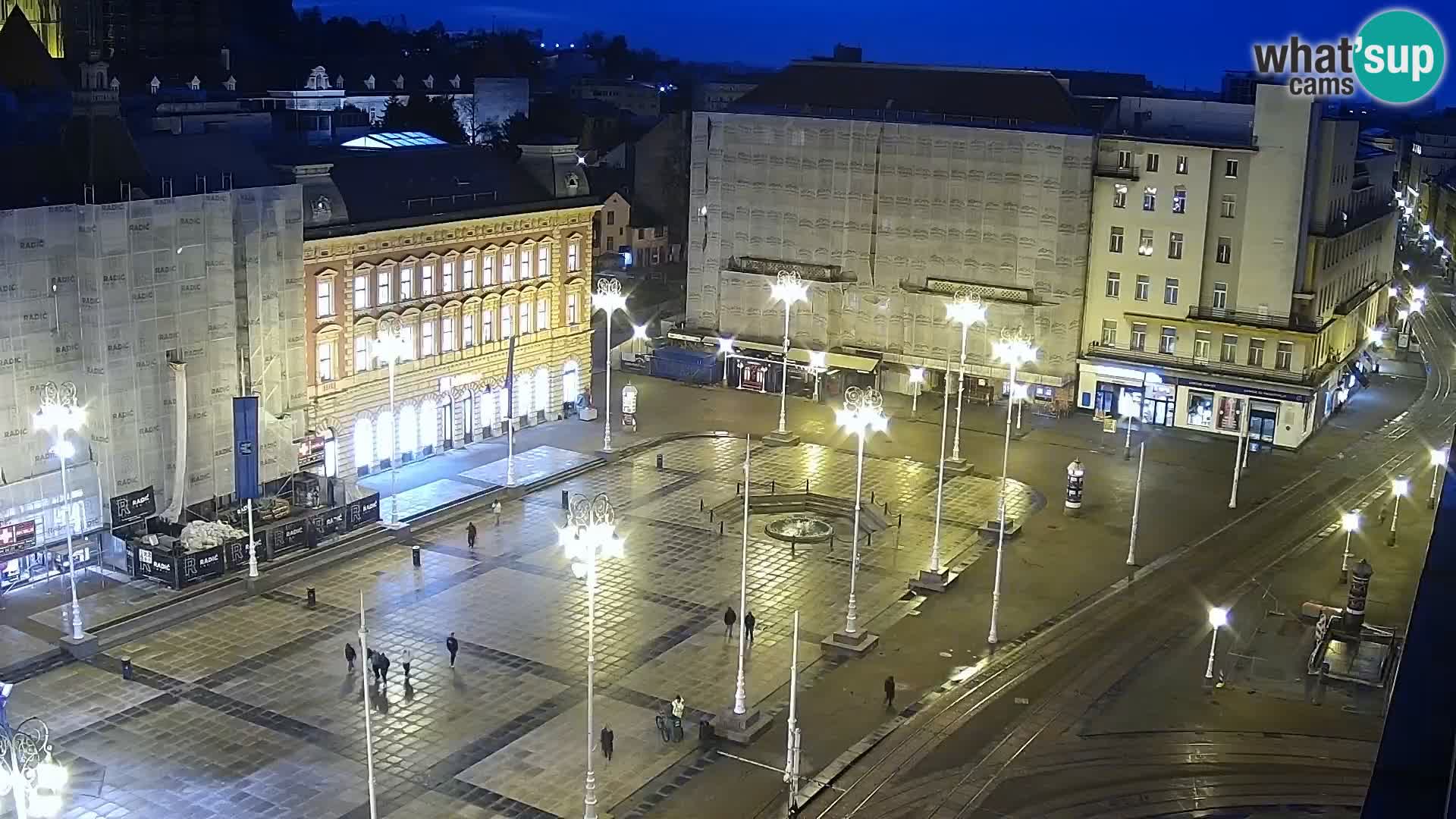 Plaza Ban Jelačić camera en vivo Zagreb – Hotel Dubrovnik