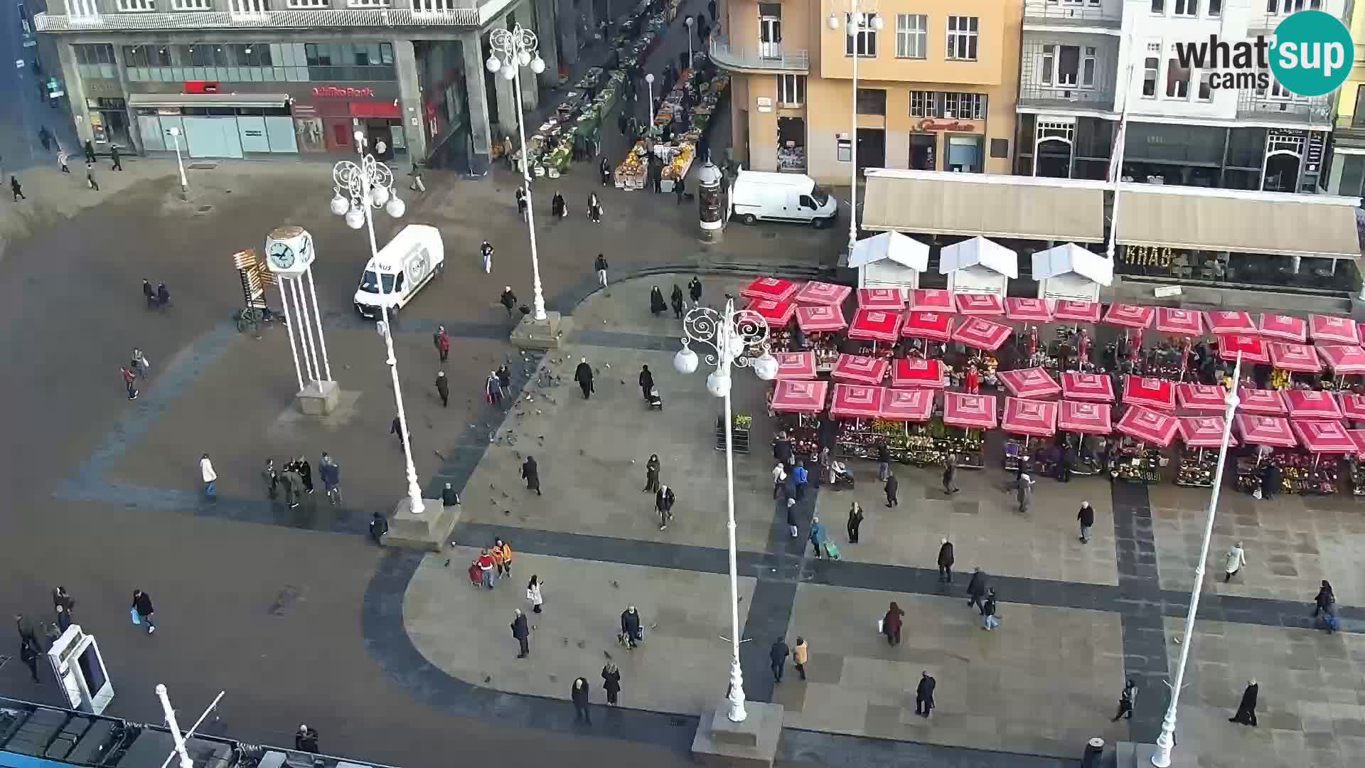 LIVE Webcam Zagreb Hotel Dubrovnik | Ban Jelačić square