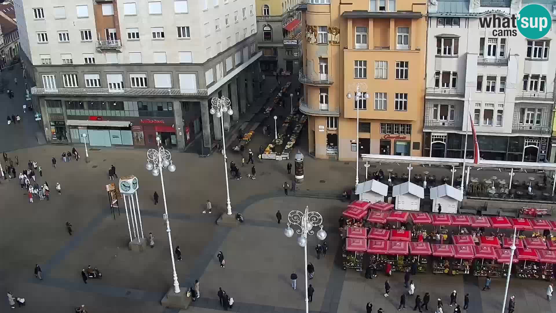 Plaza Ban Jelačić camera en vivo Zagreb – Hotel Dubrovnik