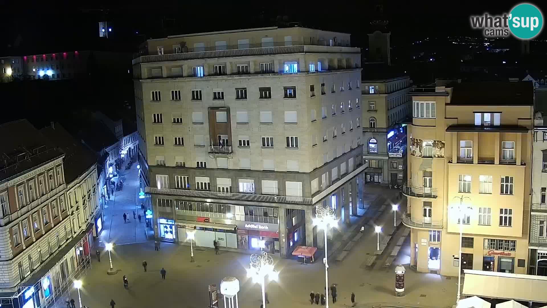 Trg Bana Jelačića web kamera Zagreb – Hotel Dubrovnik