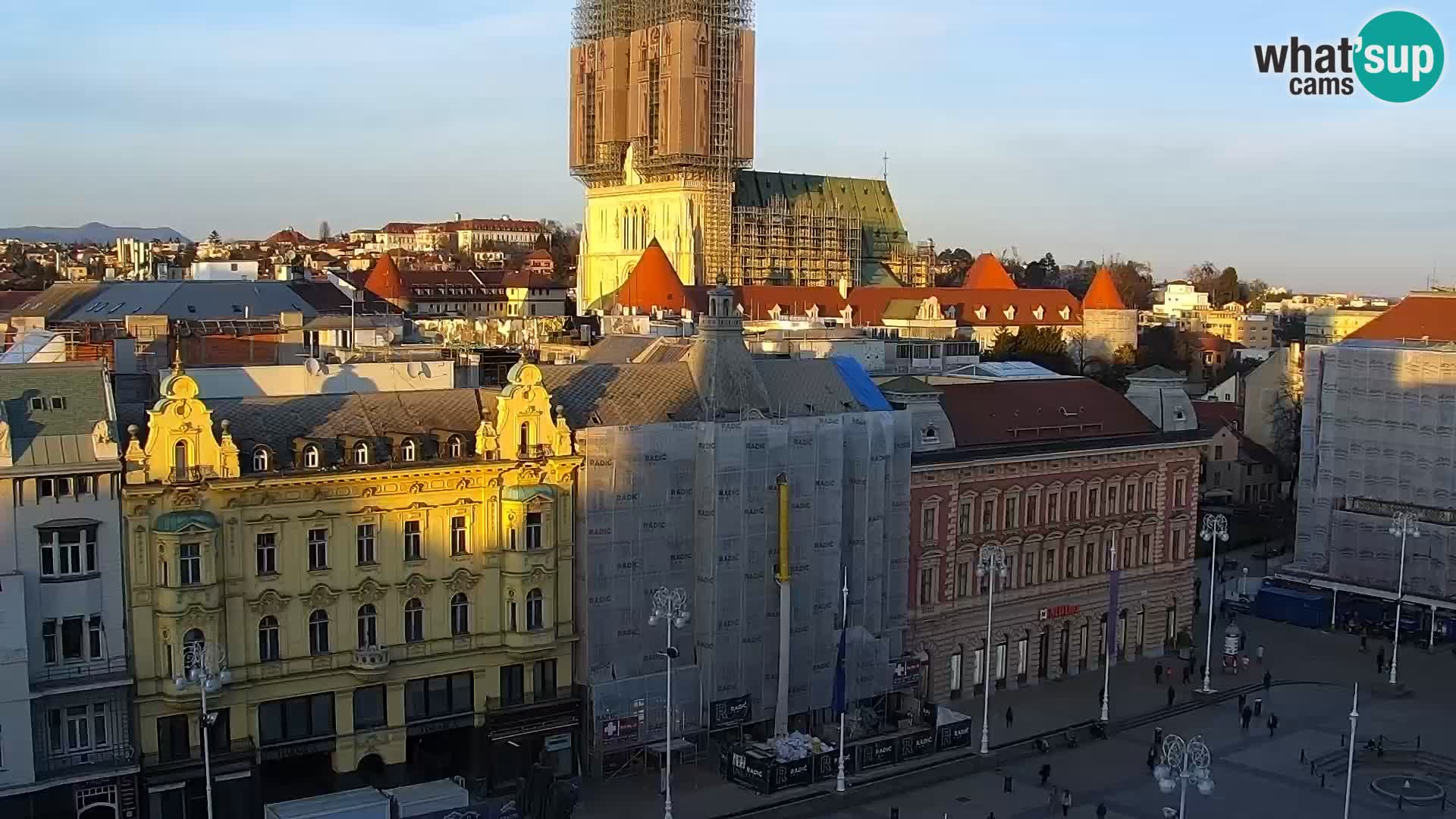 LIVE Webcam Zagreb Hotel Dubrovnik | Ban Jelačić square