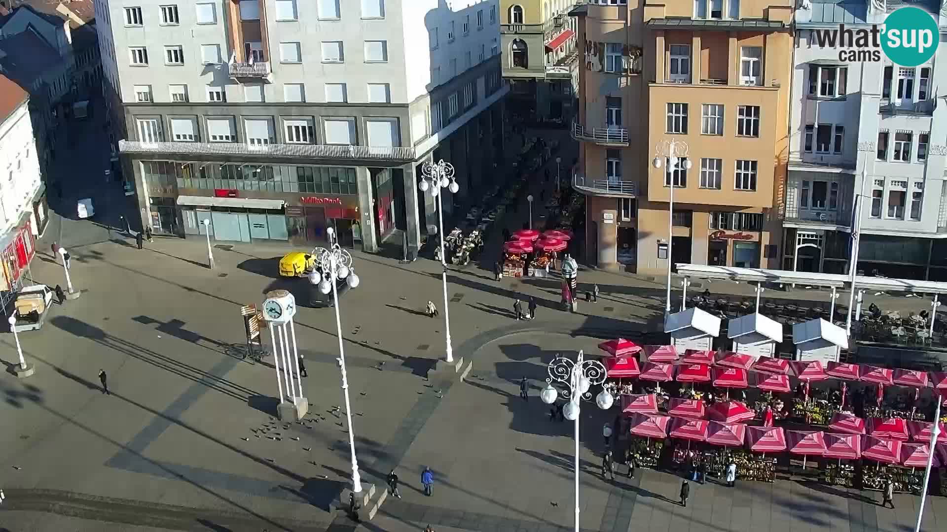 Trg Bana Jelačića web kamera Zagreb – Hotel Dubrovnik