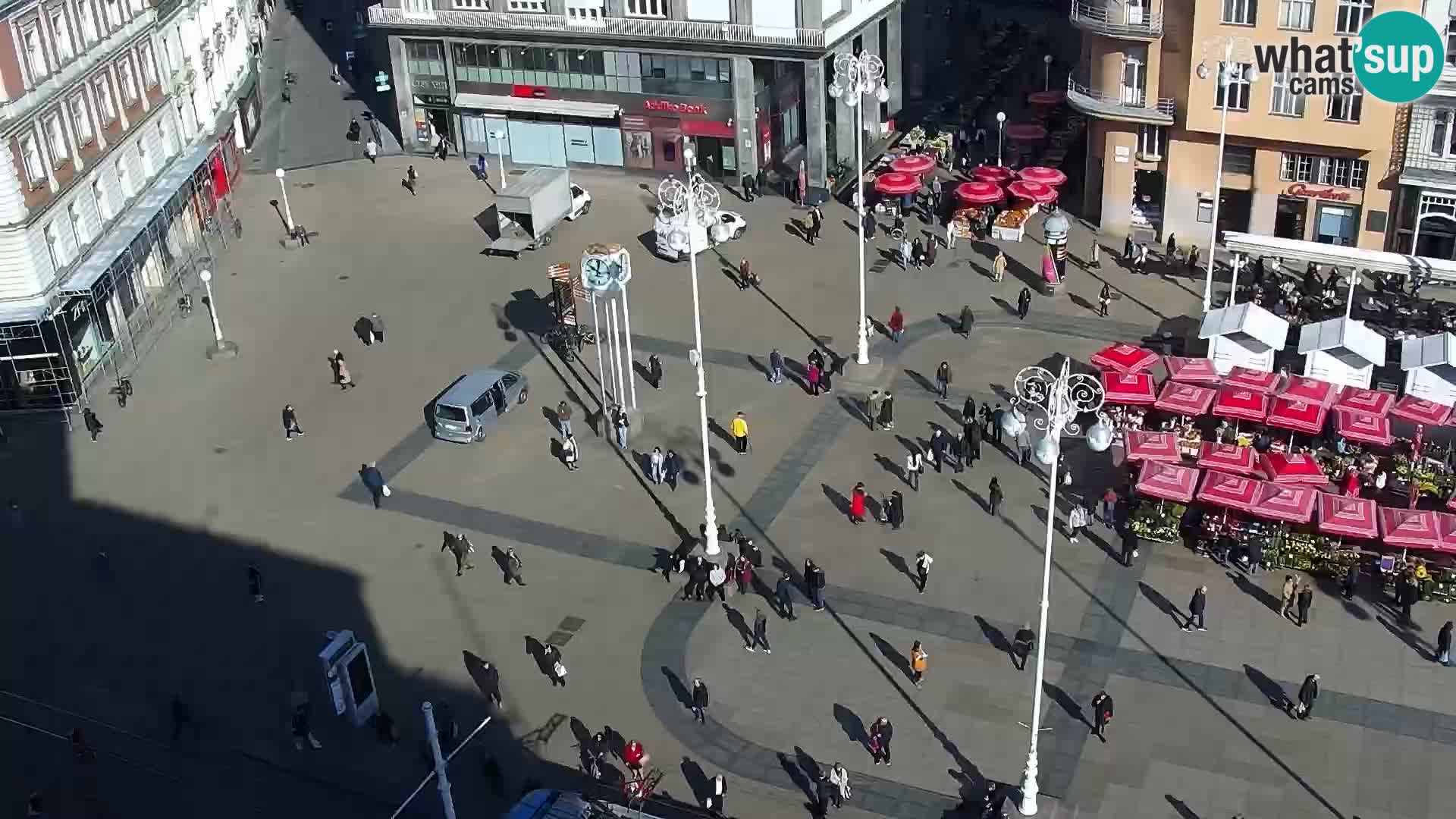 Trg Bana Jelačića web kamera Zagreb – Hotel Dubrovnik