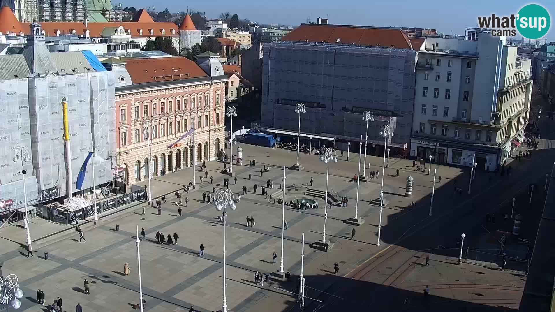 Ban Jelačić Platz  Live webcam Zagreb – Hotel Dubrovnik