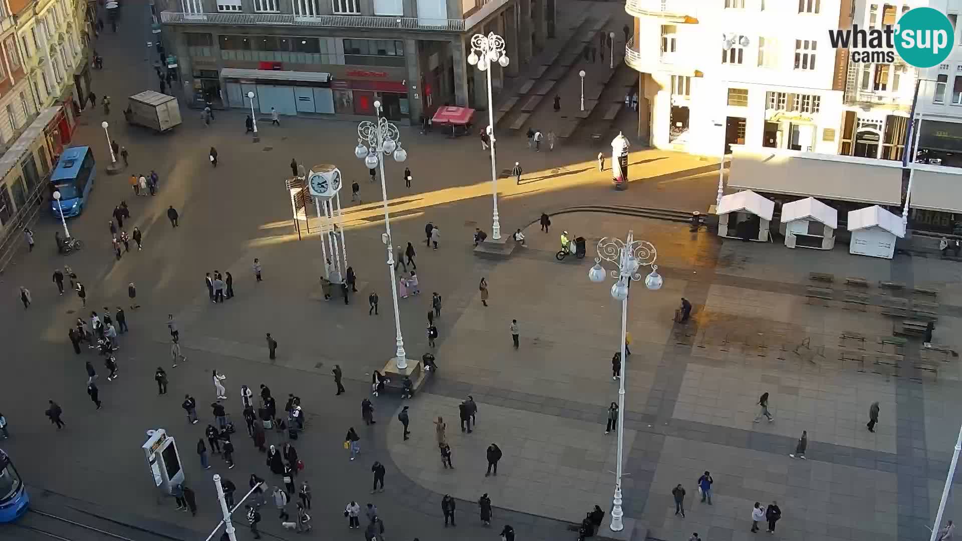 Plaza Ban Jelačić camera en vivo Zagreb – Hotel Dubrovnik