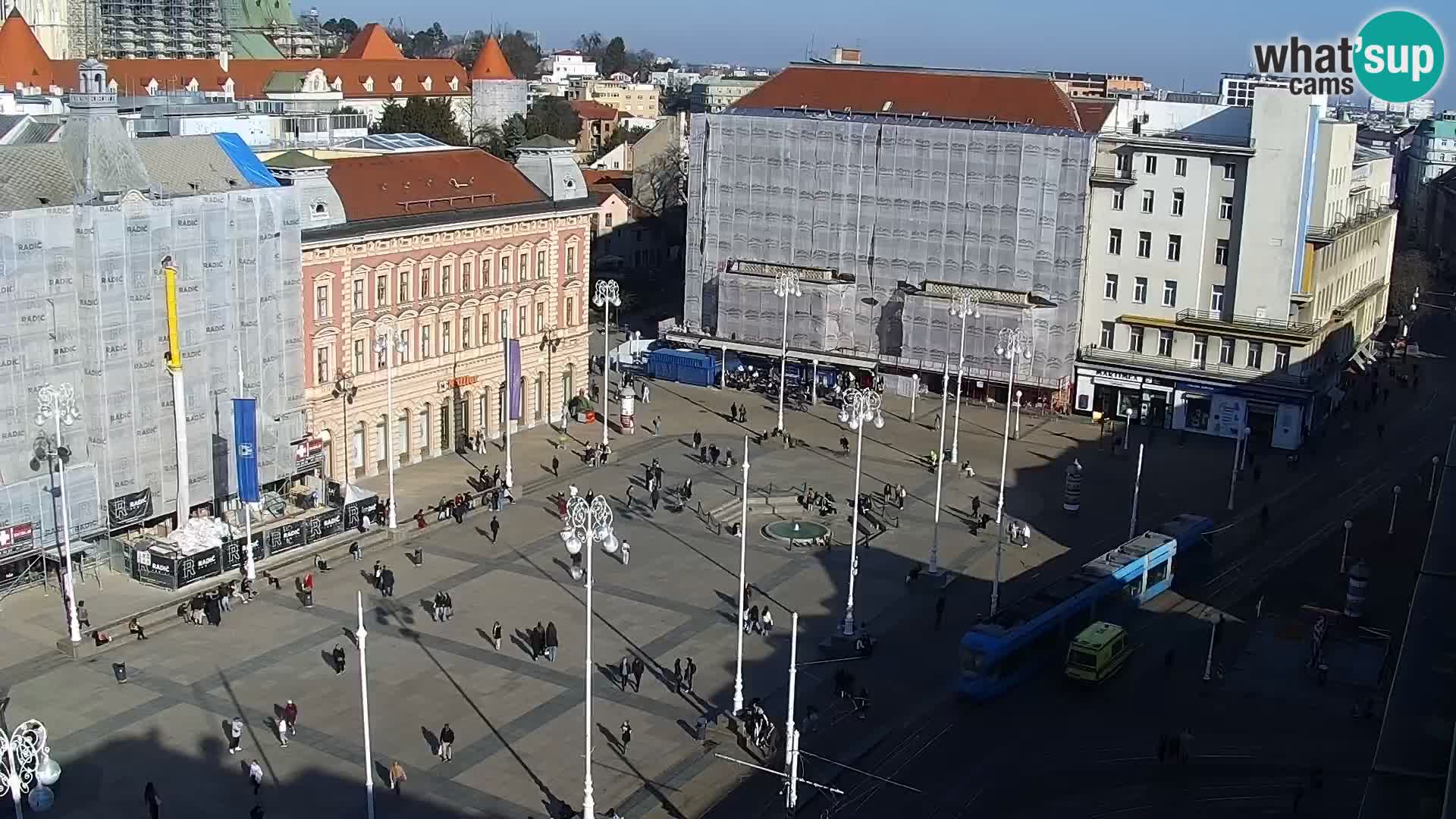 Piazza Ban Jelačić livecam Zagreb – Hotel Dubrovnik